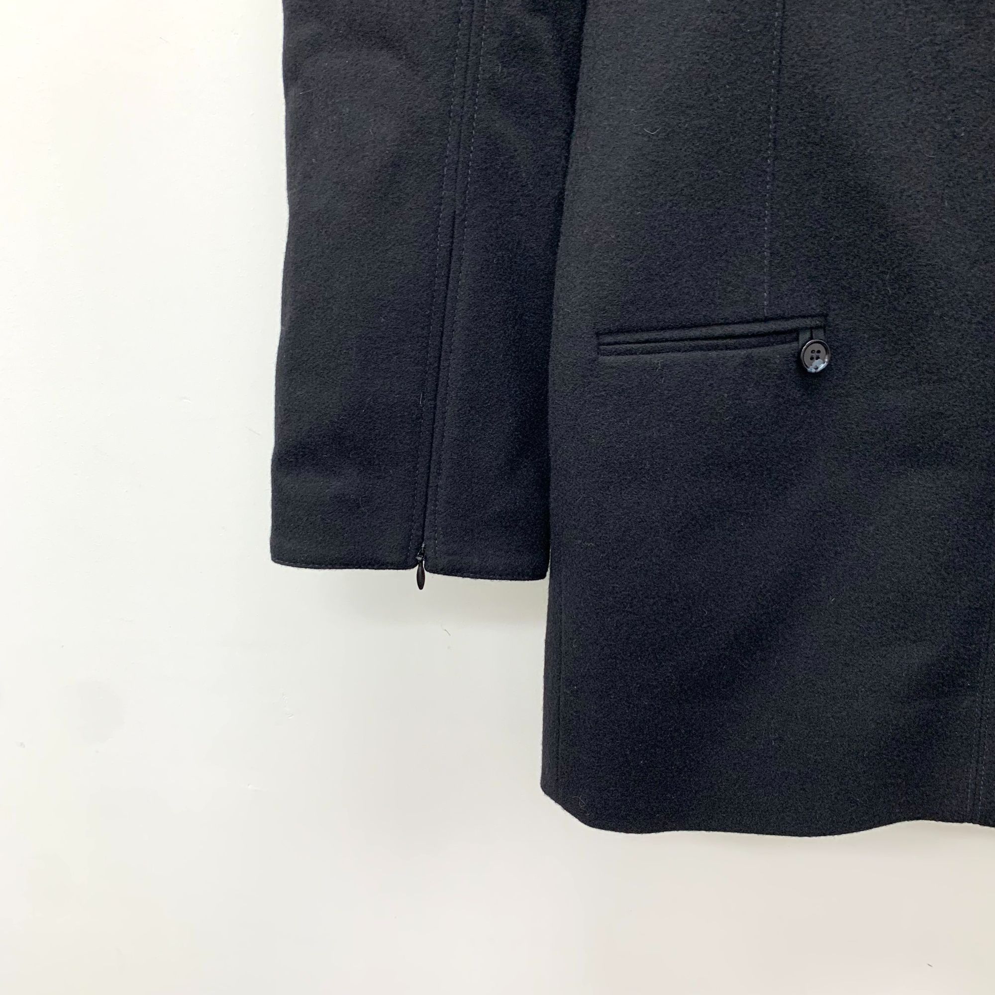Acne Studios ACNE STUDIOS Black Wool Blend Long Sleeve Dress With Pockets Size XS / US 0-2 / IT 36-38 - 4 Thumbnail