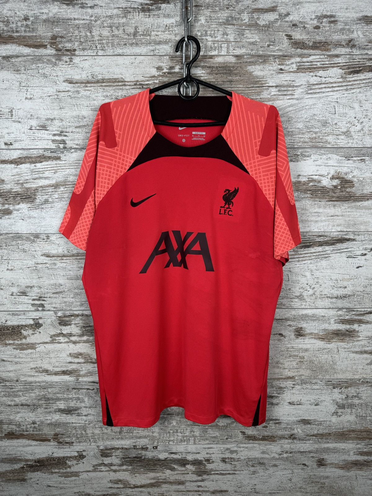 Nike Mens Vintage Nike Liverpool FC T-shirt soccer jersey tee Size US XL / EU 56 / 4 - 1 Thumbnail