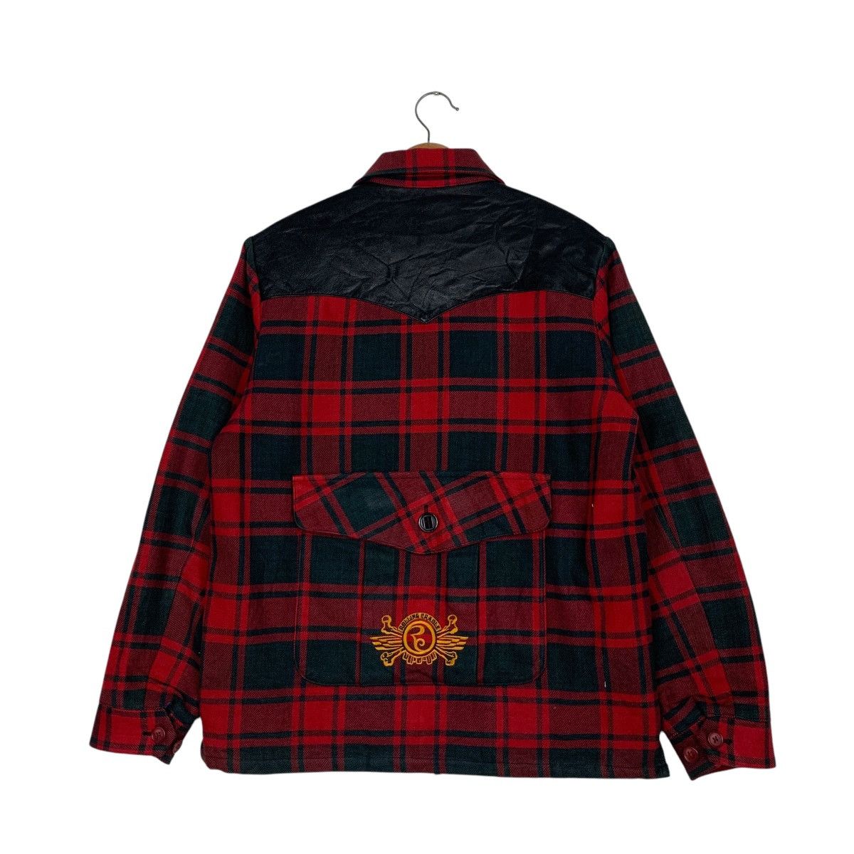 Japanese Brand ROLLING CRADLE Buffalo Check Pattern Work Jacket #2714-C122 Size US M / EU 48-50 / 2 - 7 Thumbnail