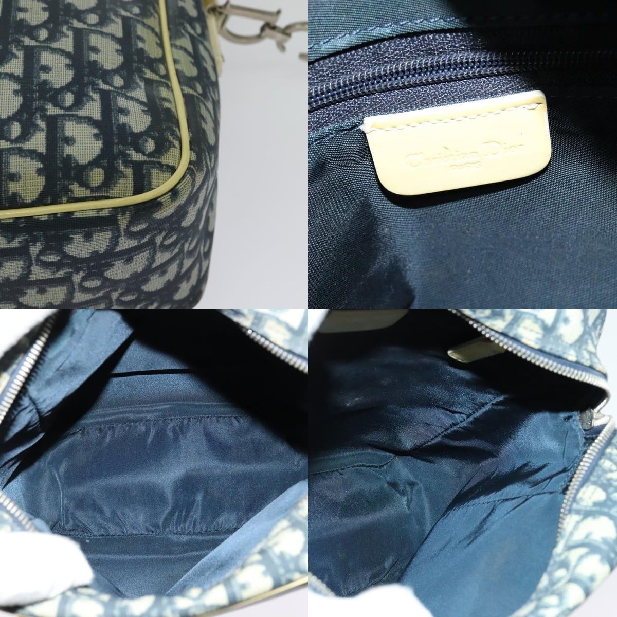Dior DIOR Trotter Canvas Shoulder Bag Pvc Blue Silver Size ONE SIZE - 11 Thumbnail