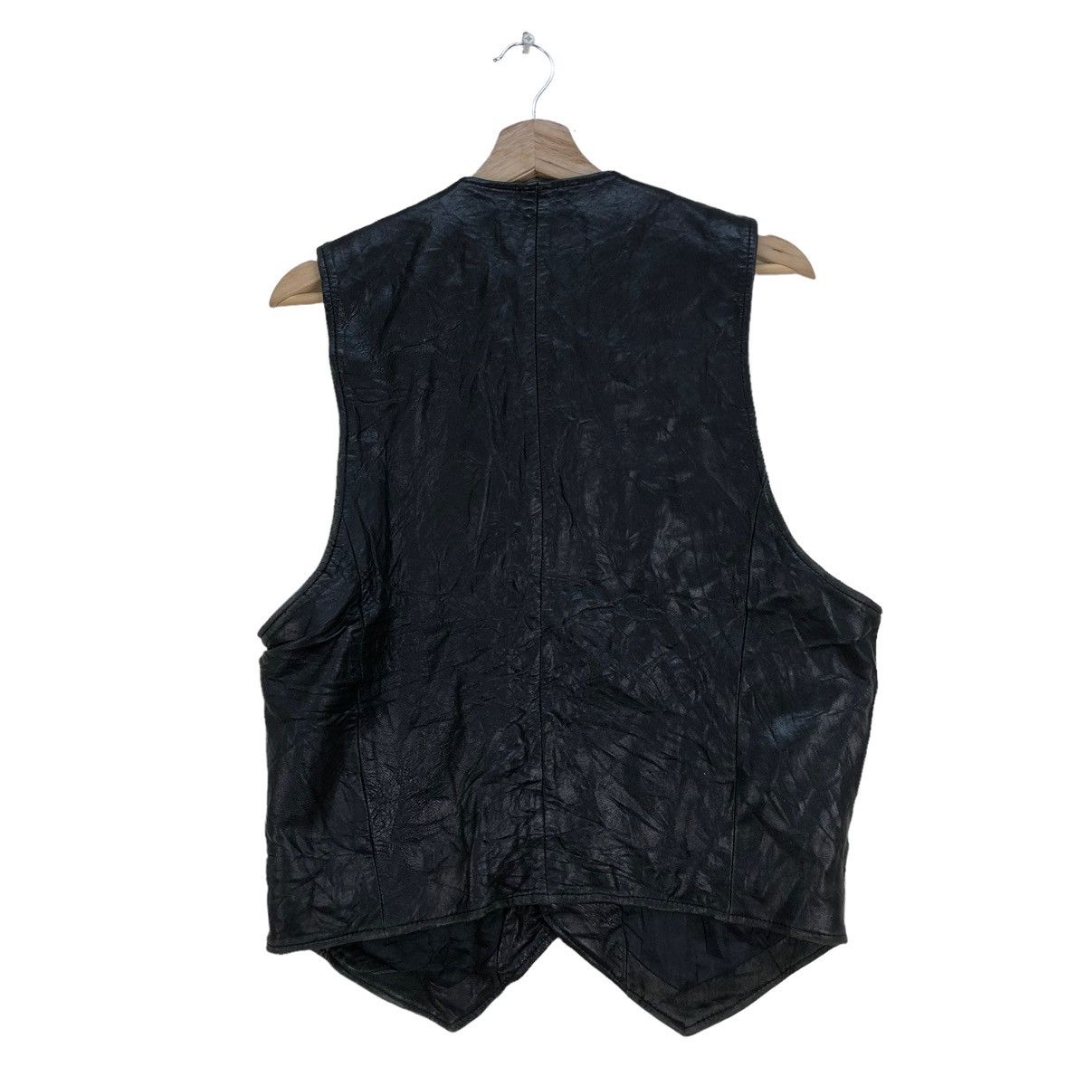 Japanese Brand Vintage Genuine Leather Vest Jacket Size US M / EU 48-50 / 2 - 2 Thumbnail