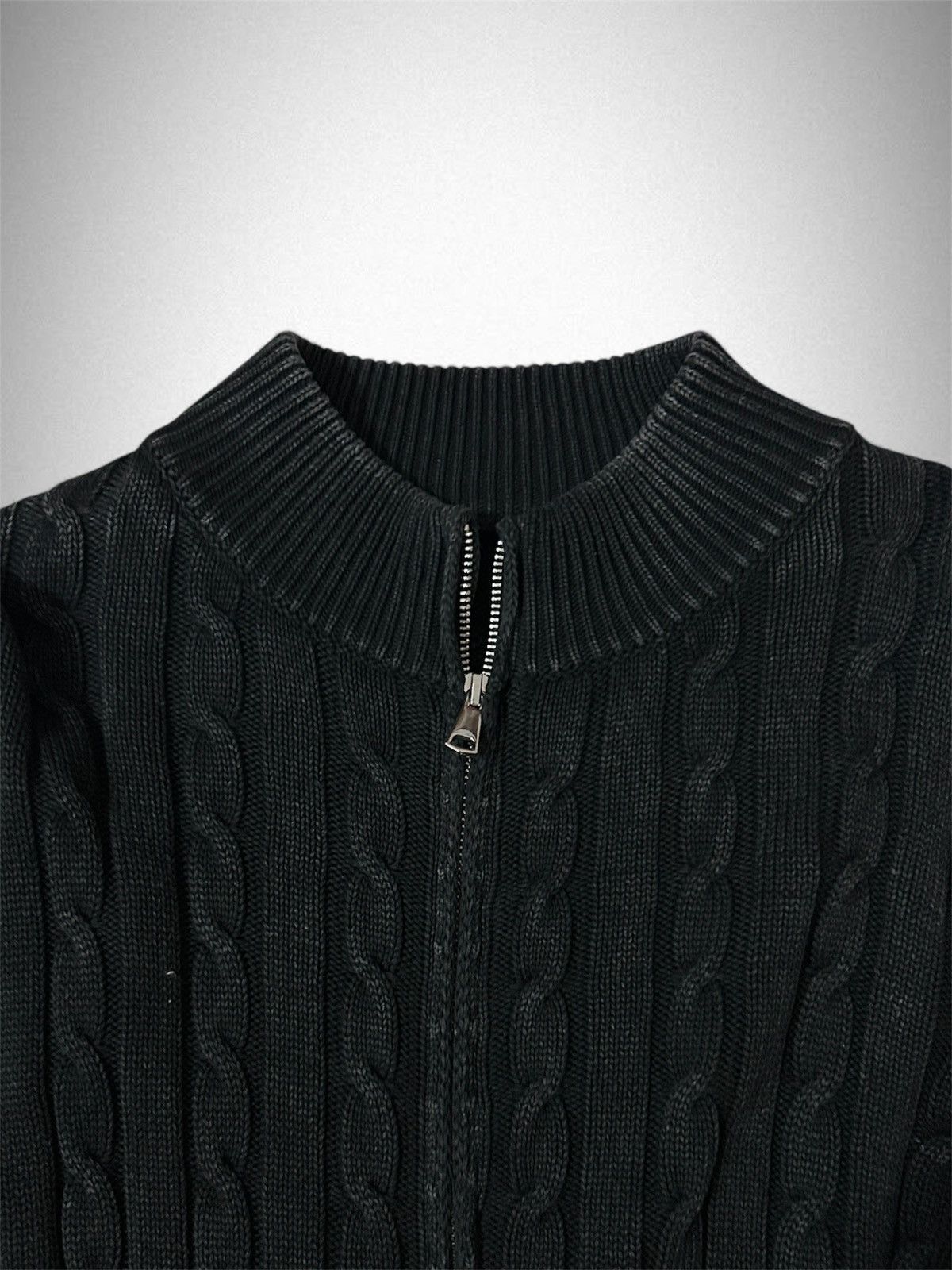 Cider CIDER cable knit high neck solid ripped Size M / US 6-8 / IT 42-44 - 2 Thumbnail