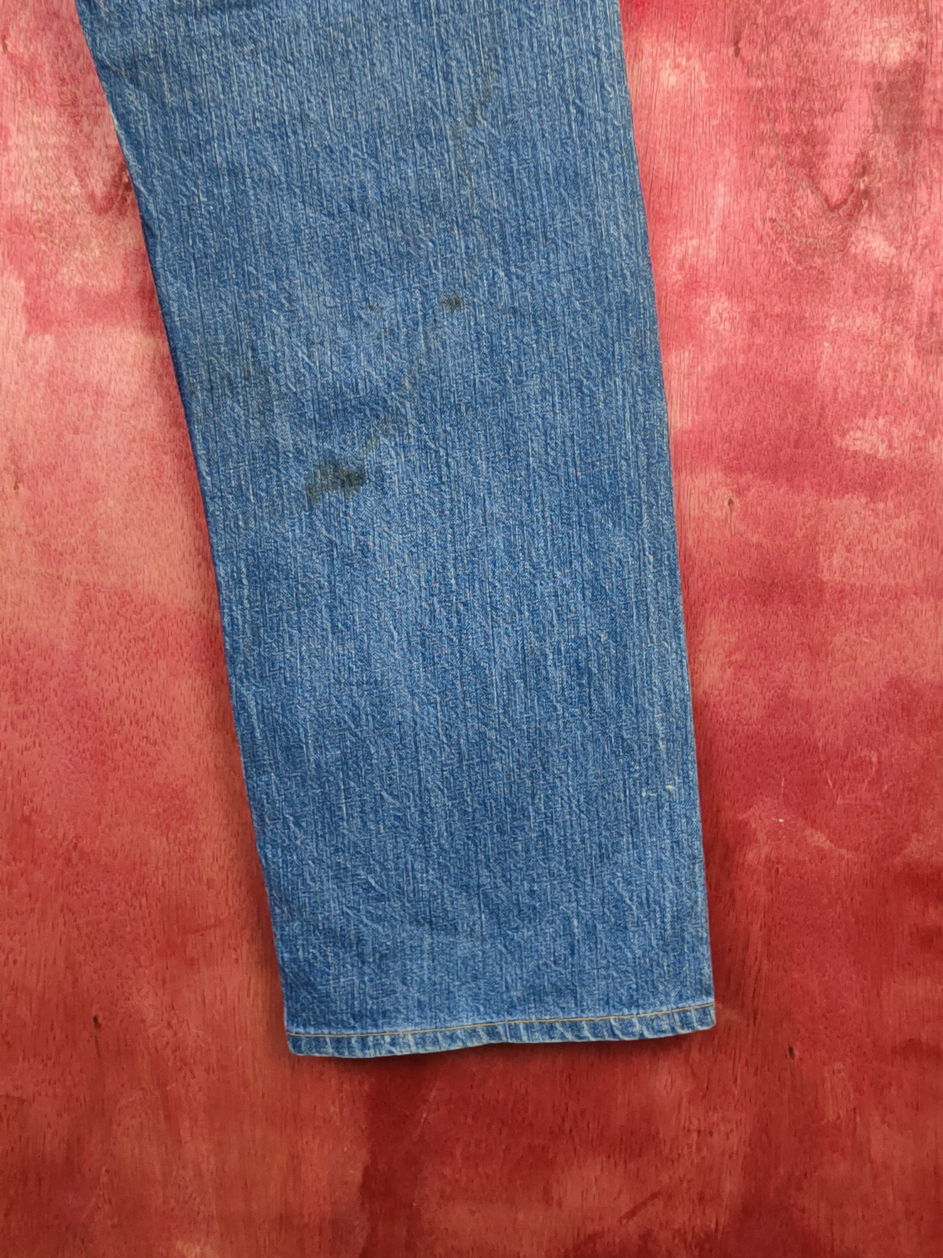 Japanese Brand 501 Levi's Blue Distressed Ripped Jeans #S1830 Size US 33 - 13 Thumbnail