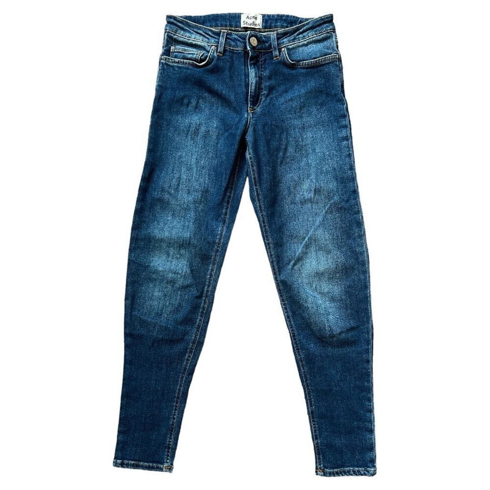 Acne Studios Acne Studios Mid-Rise Skinny Cropped Jeans, S/US26 Size 26" / US 2 / IT 38 - 2 Thumbnail