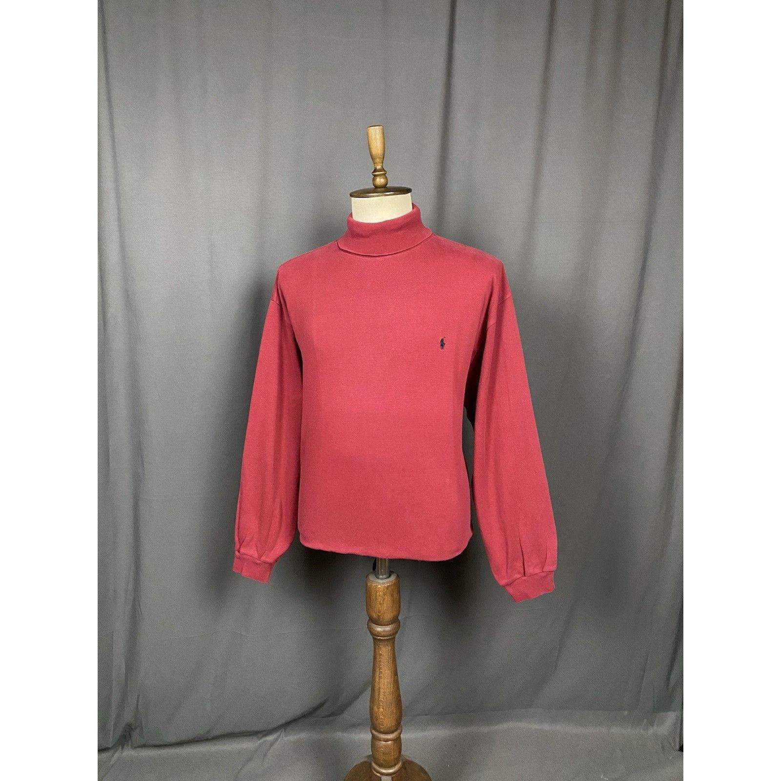 Ralph Lauren Polo by Ralph Lauren Vintage Men's Dark Red Turtleneck Sweat Size US XXL / EU 58 / 5 - 2 Thumbnail