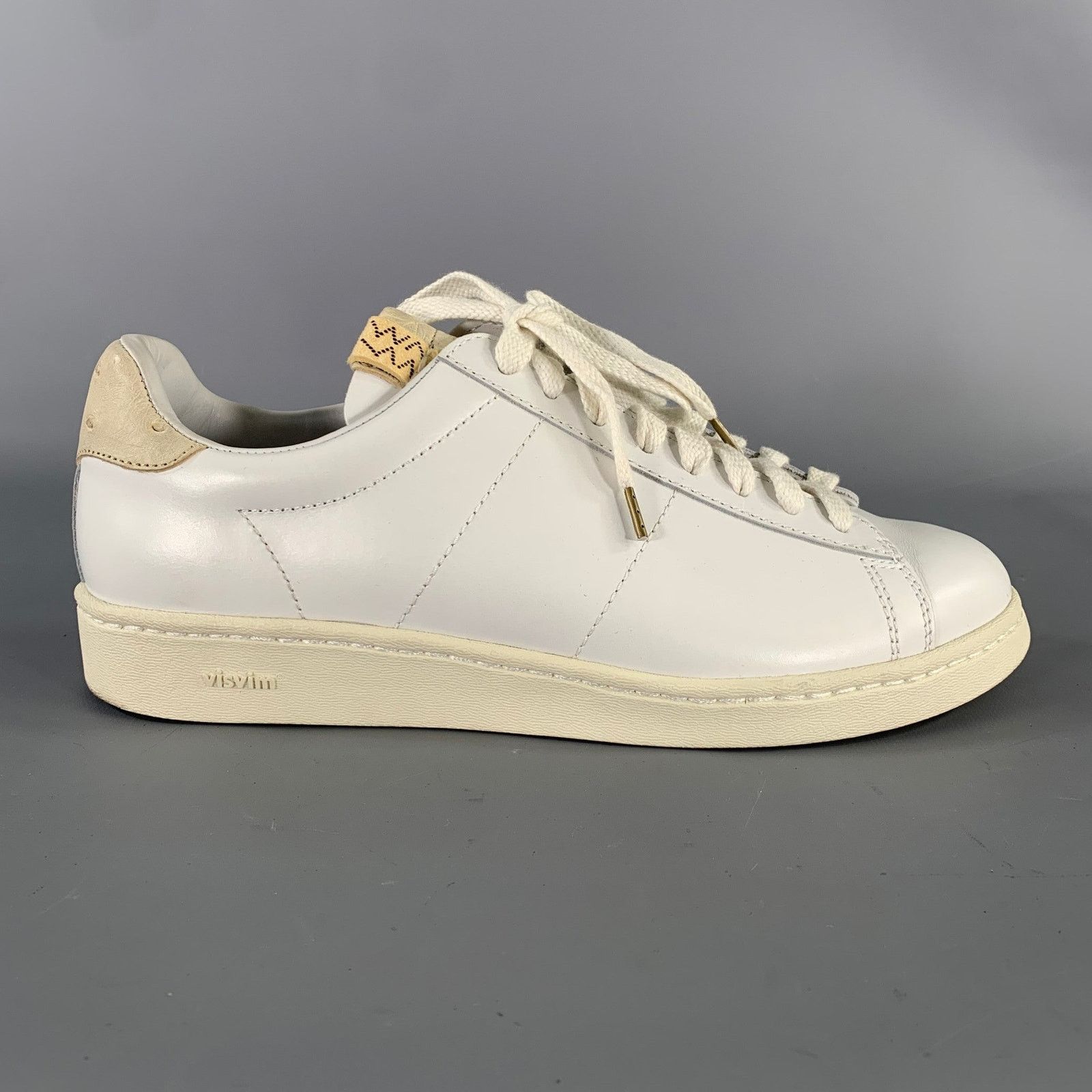 Visvim VISVIM Size 9.5 White Leather Lace Up Sneakers Size US 9.5 / EU 42-43 - 2 Thumbnail