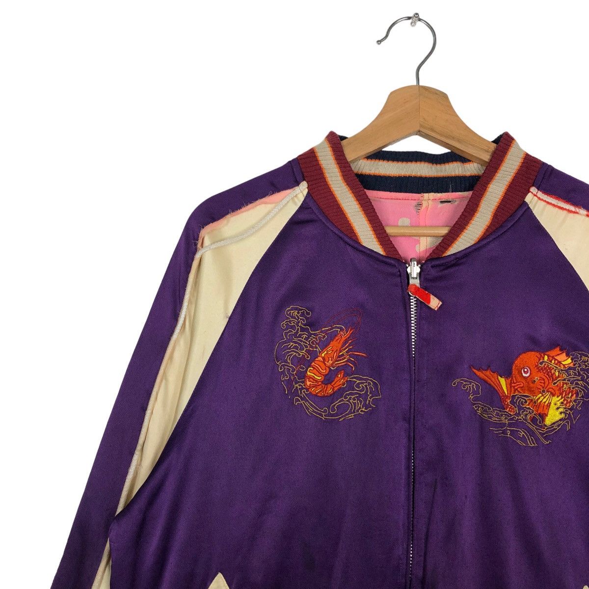 Japanese Brand 🔥90s Vintage Japaneseaioha Sukajan Souvenir Jacket Big Logo Size US M / EU 48-50 / 2 - 6 Thumbnail
