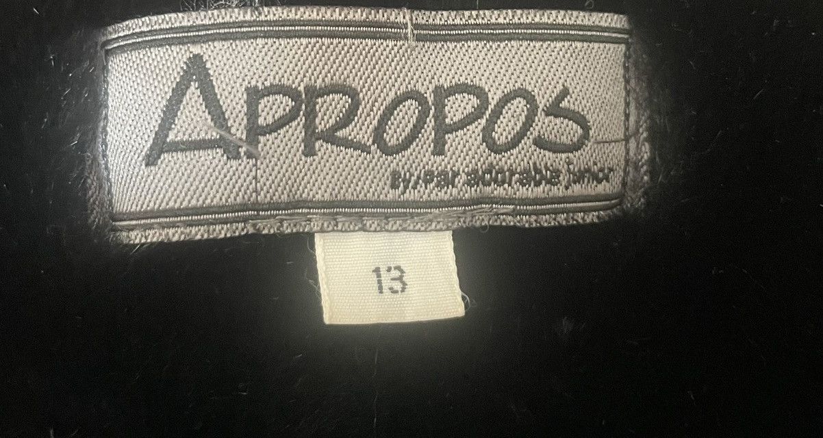 Other Vintage Women’s Apropos Black Faux Fur Lined Long Raincoat Size L / US 10 / IT 46 - 7 Thumbnail