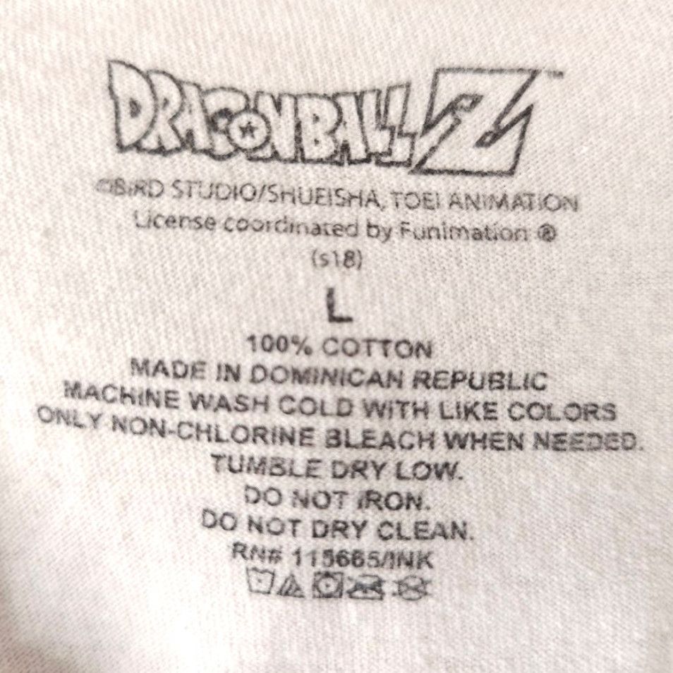 Vintage Dragon Ball Z T Shirt Mens Size Large White Japanese Anime Son Goku Vegeta Size US L / EU 52-54 / 3 - 5 Thumbnail