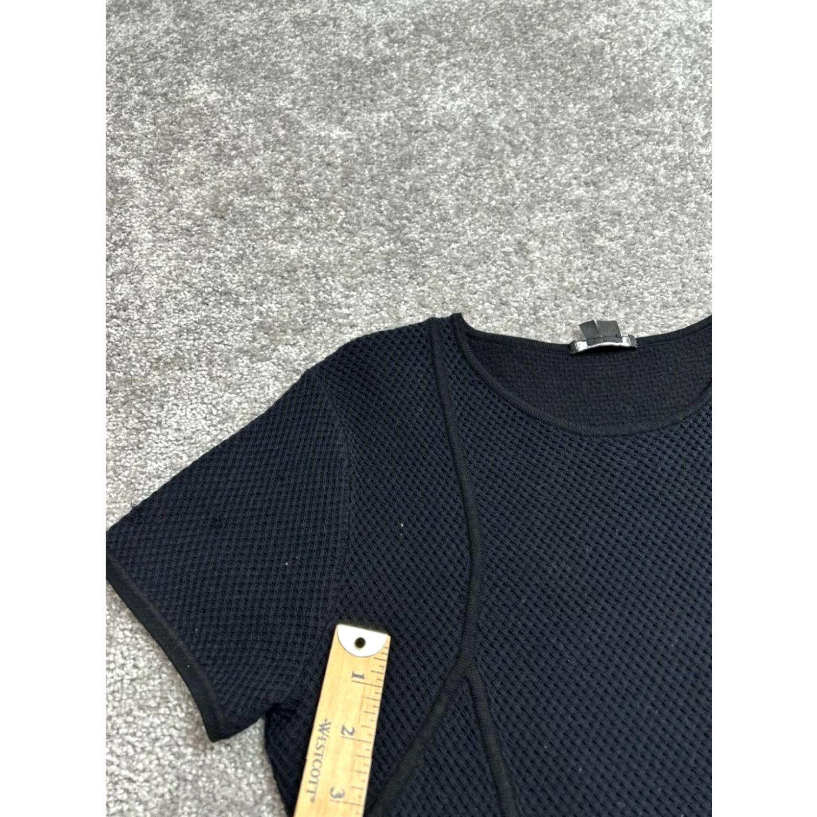 Theory Theory Shirt Womens Small Blue Viscose Knit Fit & Flare Dress Casual, Party/Cocktail, Knee Length, Round Neck, Short Sleeve, Pullover, Brand Theory Size S / US 4 / IT 40 - 4 Thumbnail
