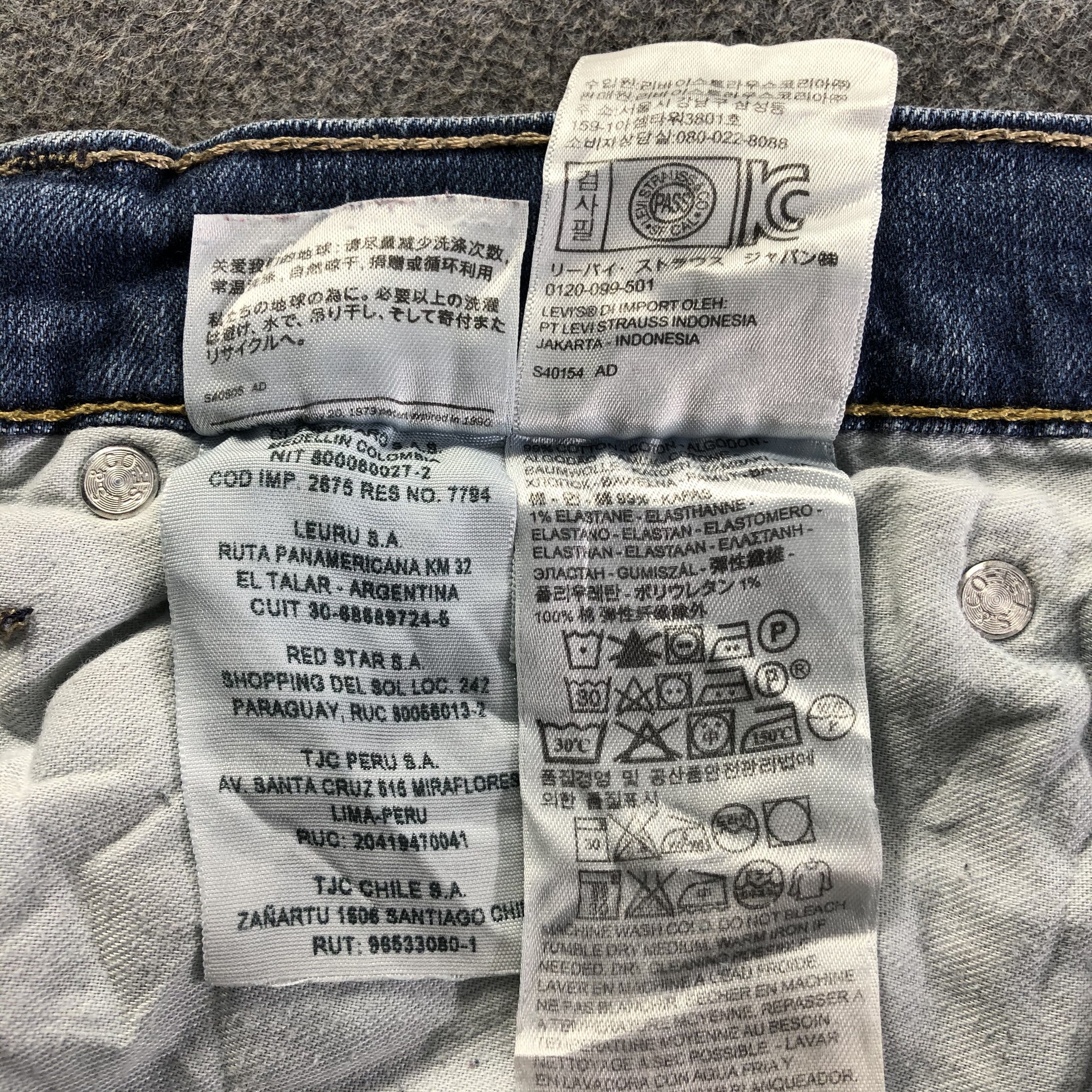 Levi's Vintage Blue Wash Levis 514 Jeans-J4508 Size US 31 - 11 Thumbnail