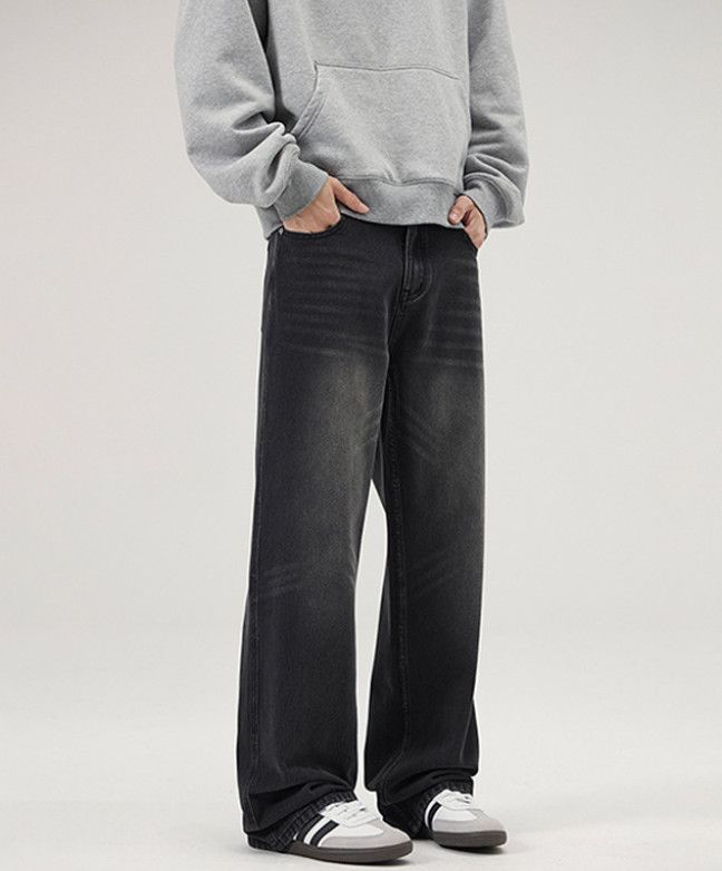 Japanese Brand American baggy retro distressed washed straight leg jeans Size US 32 / EU 48 - 2 Thumbnail