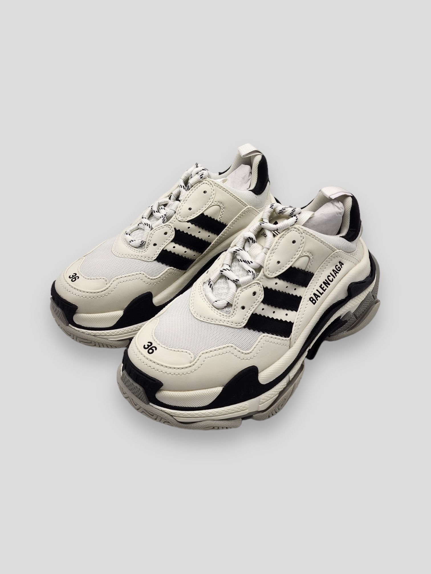 Adidas × Balenciaga Collab Triple S Sneakers 36 | Grailed