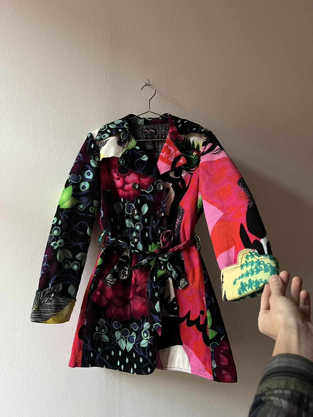 Custo Barcelona Custoline Floral Trench Coat