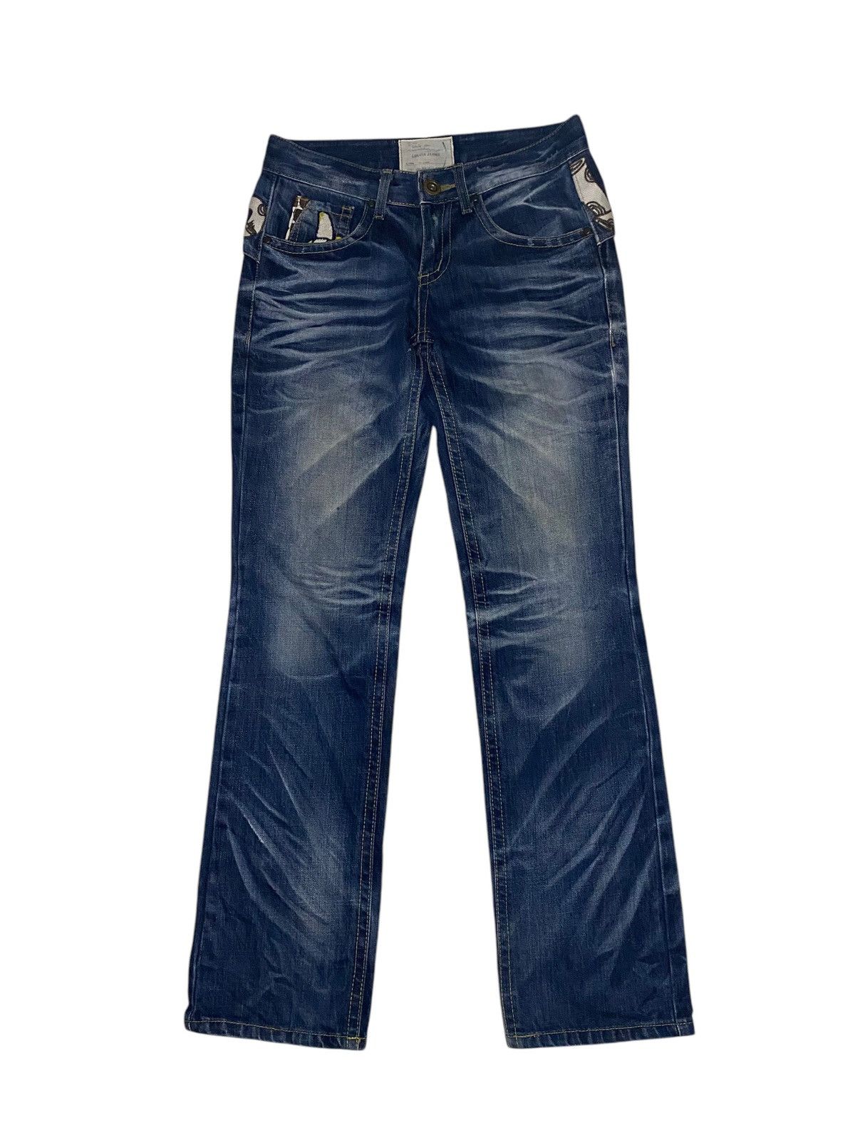 Japanese Brand Distressed Yoshitomo Nara x Lolita Jeans Size US 29 - 3 Thumbnail