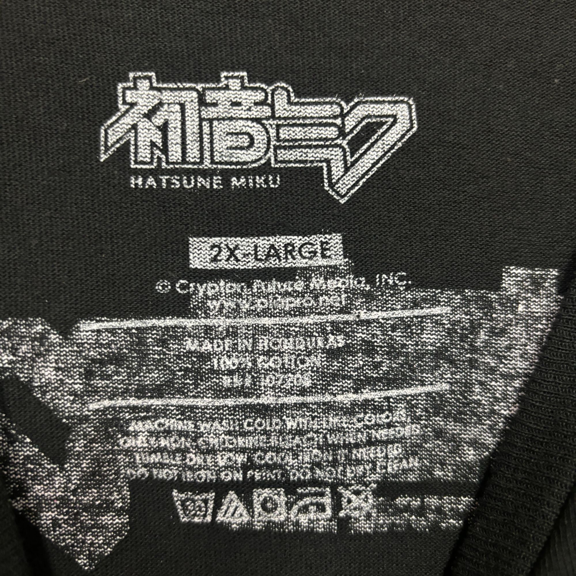 Anime Hatsune Miku Power Up Acid Wash Tshirt size 2xl Size US XXL / EU 58 / 5 - 6 Thumbnail