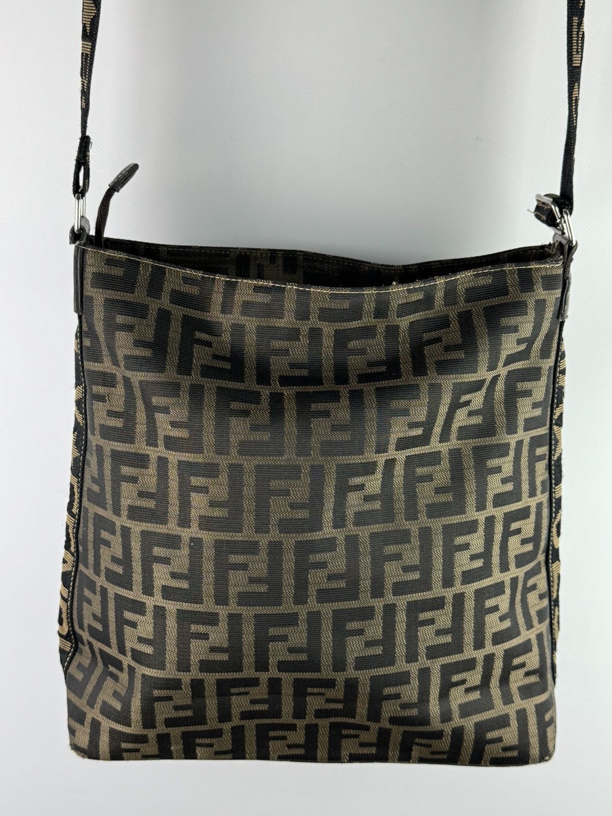 Fendi Vintage FENDI Zucca FF Monogram Brown Shoulder Bag Size ONE SIZE - 5 Thumbnail