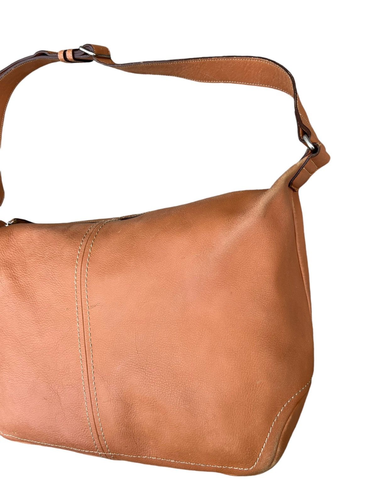 Leather Vintage Tsuchiya Kaban Distressed Muddy Patina Leather Bag Size ONE SIZE - 6 Thumbnail