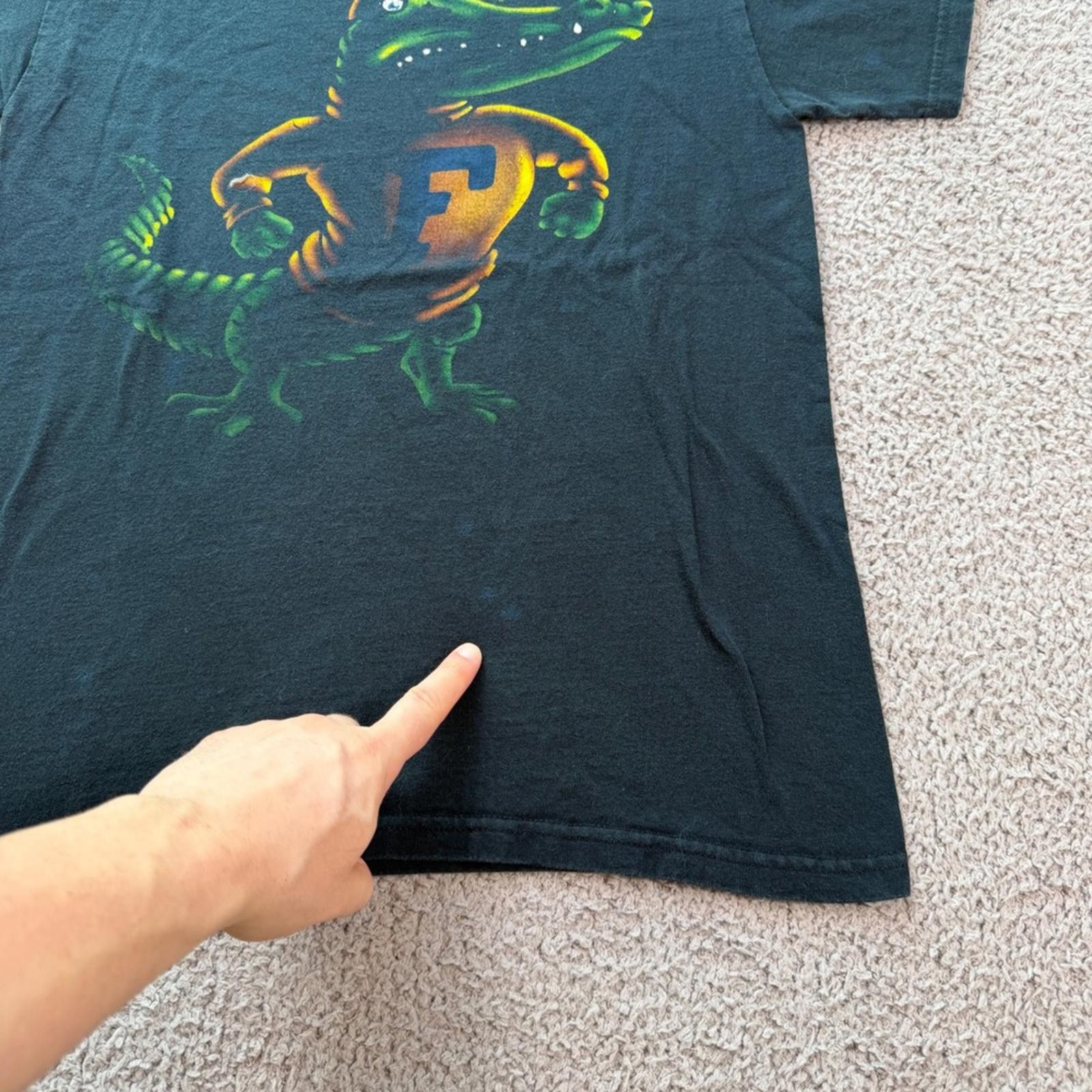 Gildan Florida Gators Albert the Alligator T-Shirt Black Small Mens Size US S / EU 44-46 / 1 - 5 Thumbnail