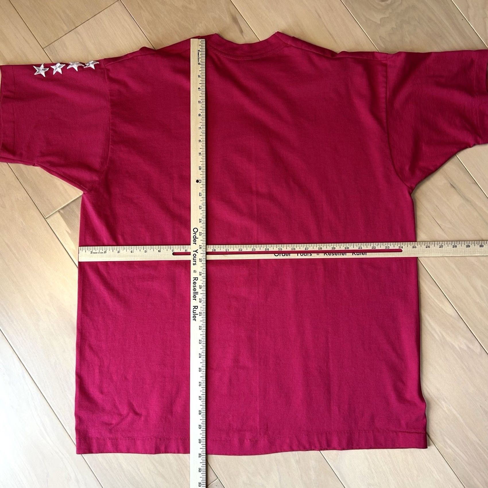 Fruit Of The Loom Vintage Statue of David Tee Short Sleeve Size 2XL - Fruit of the Loom - Dark Pink Size US 39 - 4 Thumbnail