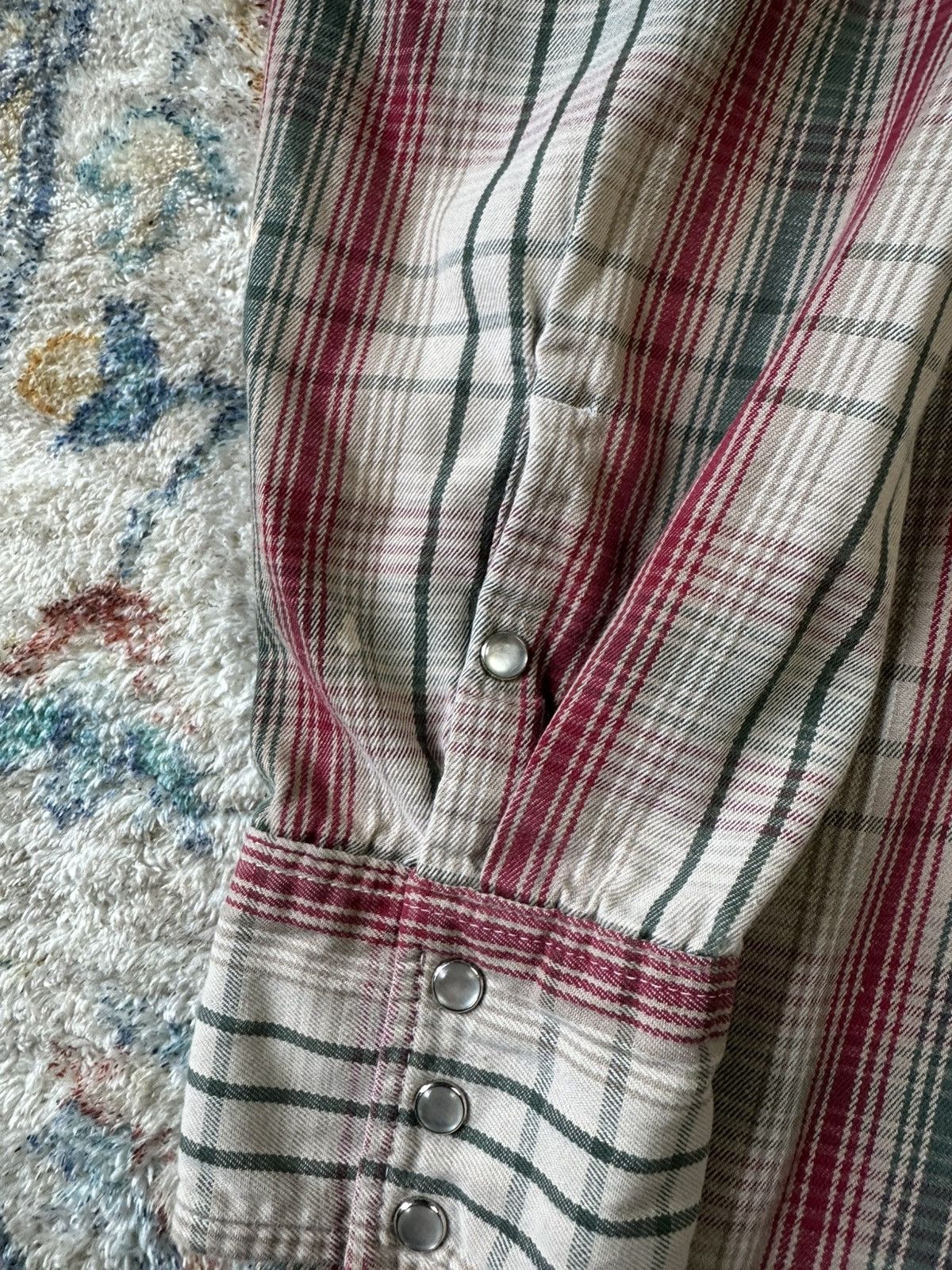 Vintage Vintage 80s Plaid Pearl Snap Shirt Size XL Size US XL / EU 56 / 4 - 5 Thumbnail