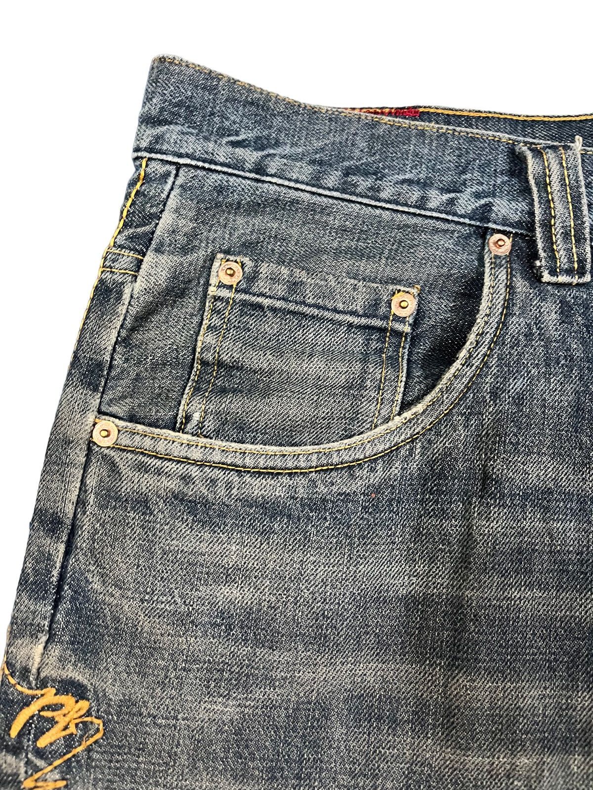 Phat Farm Vintage Phat Farm Baggy Mudwash Denim Size US 35 - 4 Thumbnail