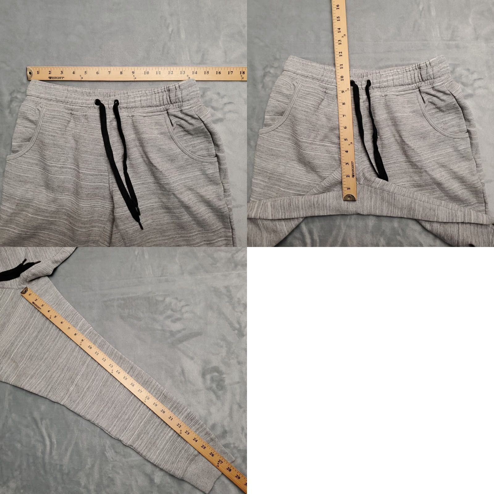 Kyodan Kyodan Jogger Pants Womens Medium Gray Performance Blend Sweat Athleisure Casual Size 32" / US 10 / IT 46 - 8 Thumbnail