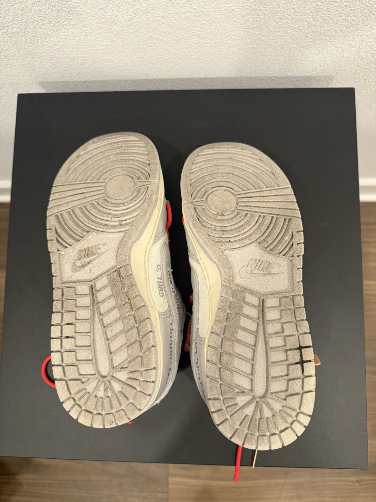 Nike × Off-White × Virgil Abloh Nike Dunk Low Sail/Neutral Grey Size US 9 / EU 42 - 5 Thumbnail