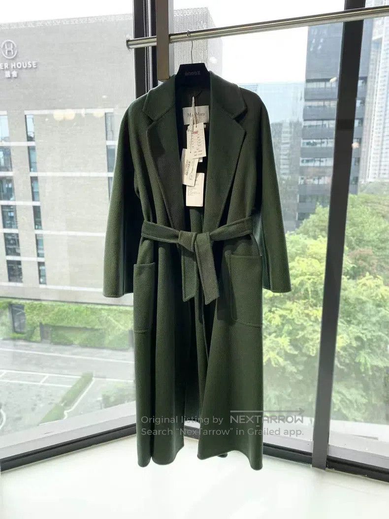 Max Mara Max Mara Green cashmere coat Size S / US 4 / IT 40 - 2 Thumbnail