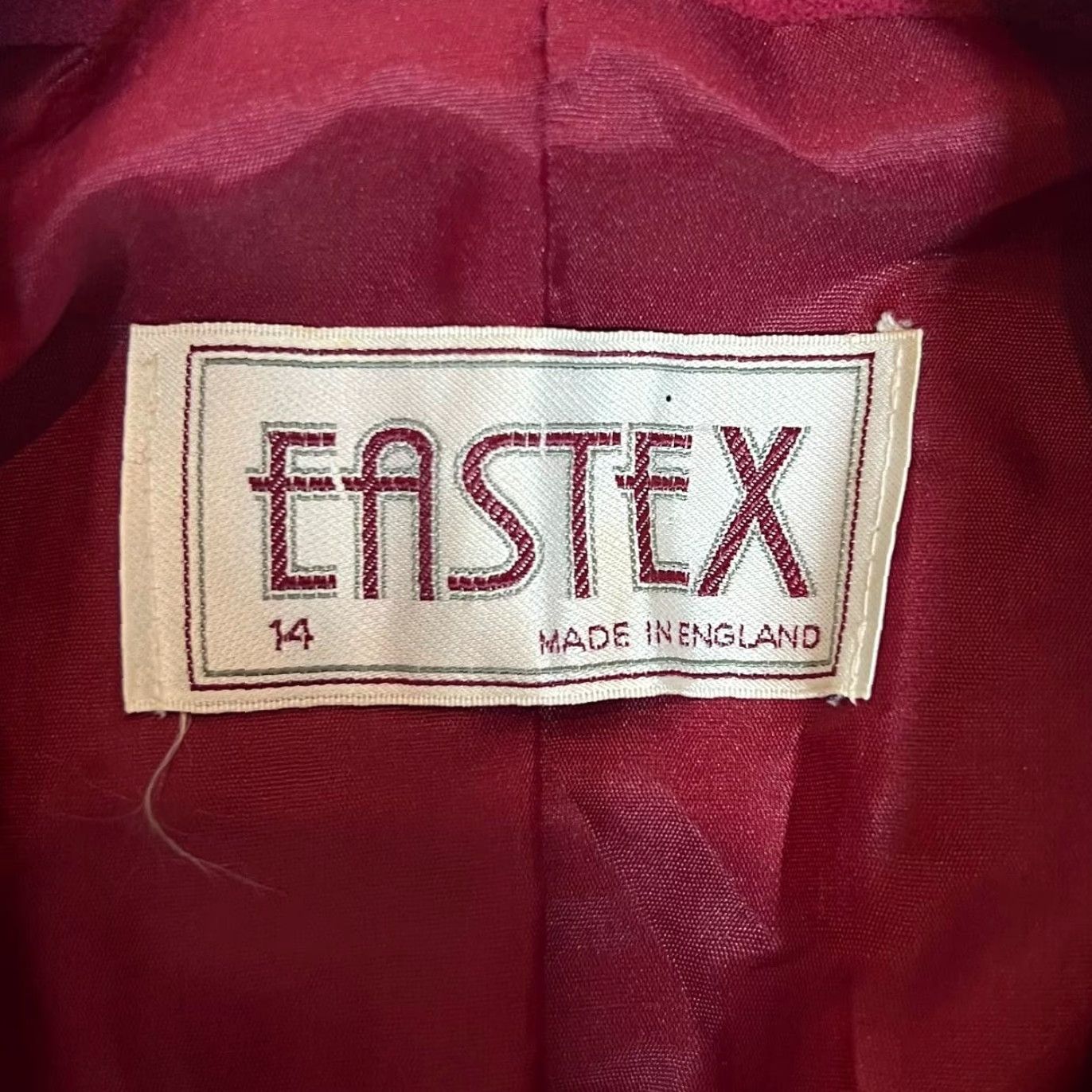 Vintage VINTAGE EASTEX Made In England Heavy Wool Red Over Coat Womens UK 14 90s Overcoat Coat Wool Red 90s Womens Mens? Size XL / US 12-14 / IT 48-50 - 3 Thumbnail
