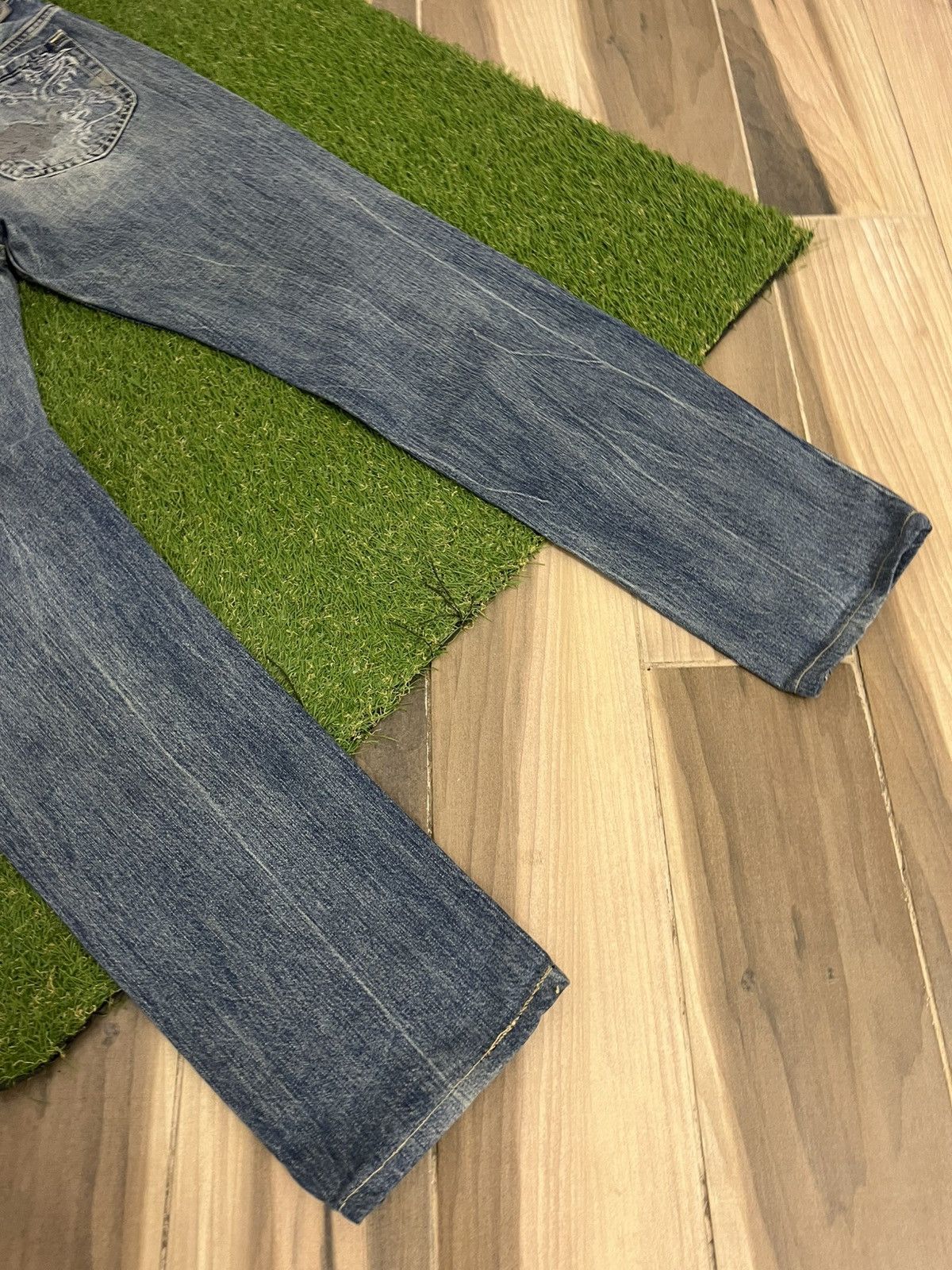 Diesel Diesel Viker Dragon Distressed Denim Light Blue Jeans Pants Size US 34 / EU 50 - 5 Thumbnail