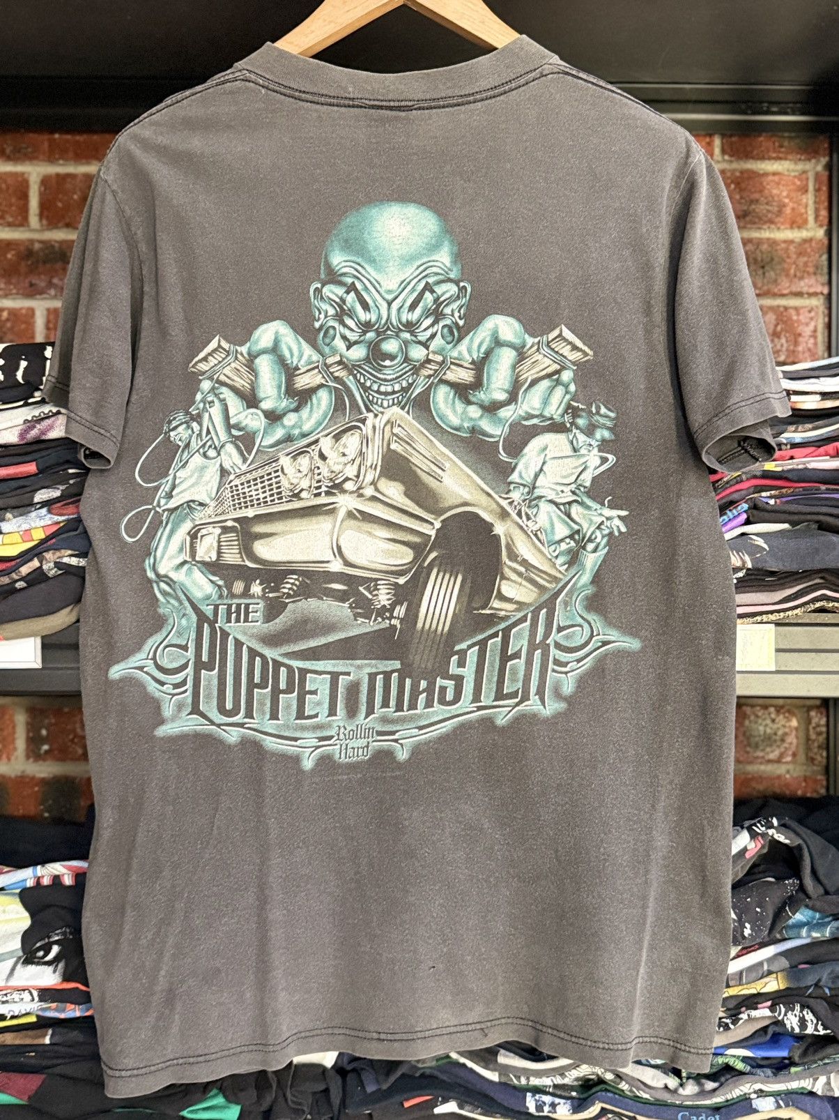 Fuck Art, Make Tees Thrashed Vintage 90s Rollin Hard The Puppet Masters Art Tee Size US M / EU 48-50 / 2 - 1 Thumbnail