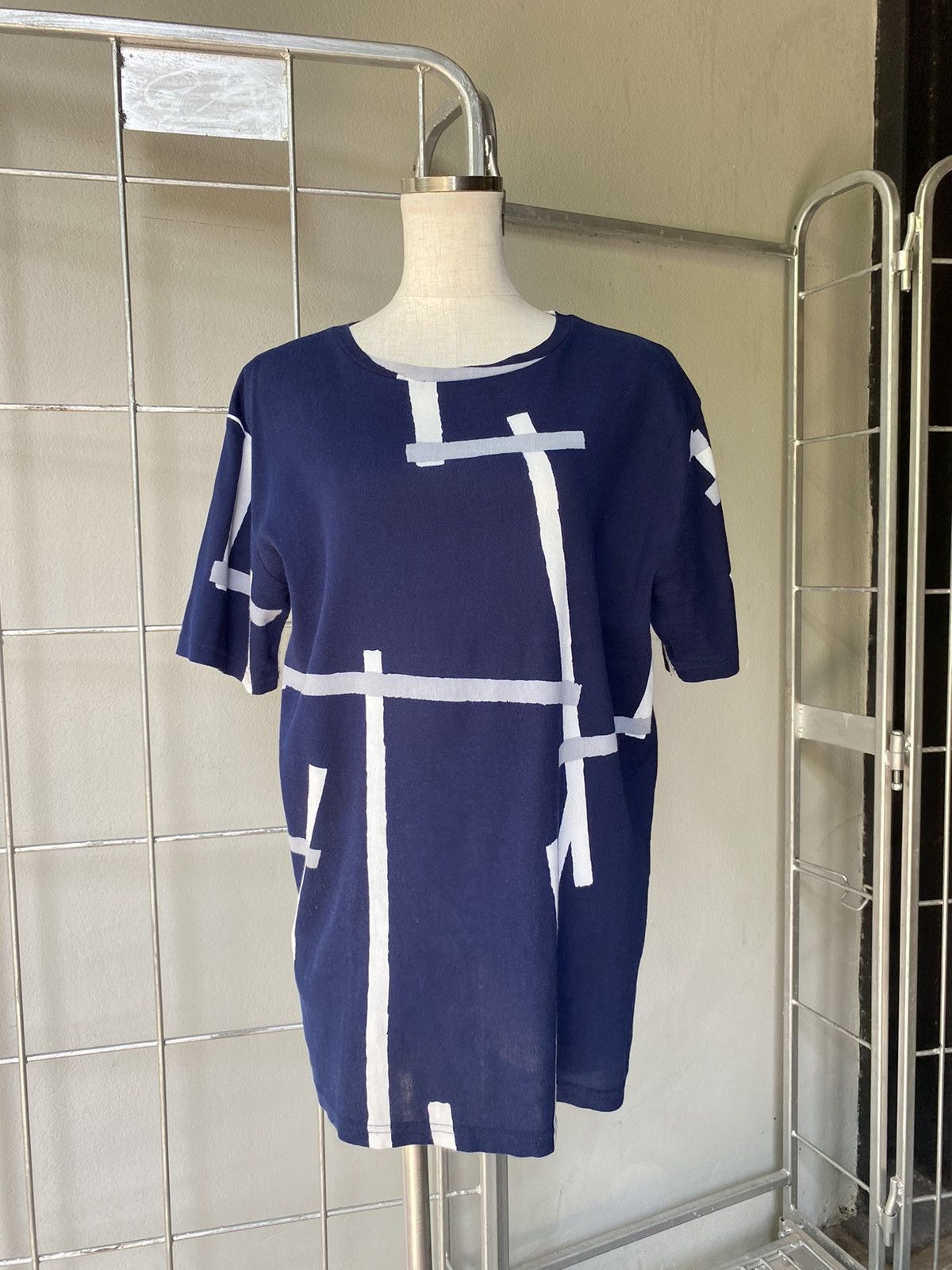 SOU SOU SOU・SOU dark blue geometric print tee Size L / US 10 / IT 46 - 15 Thumbnail