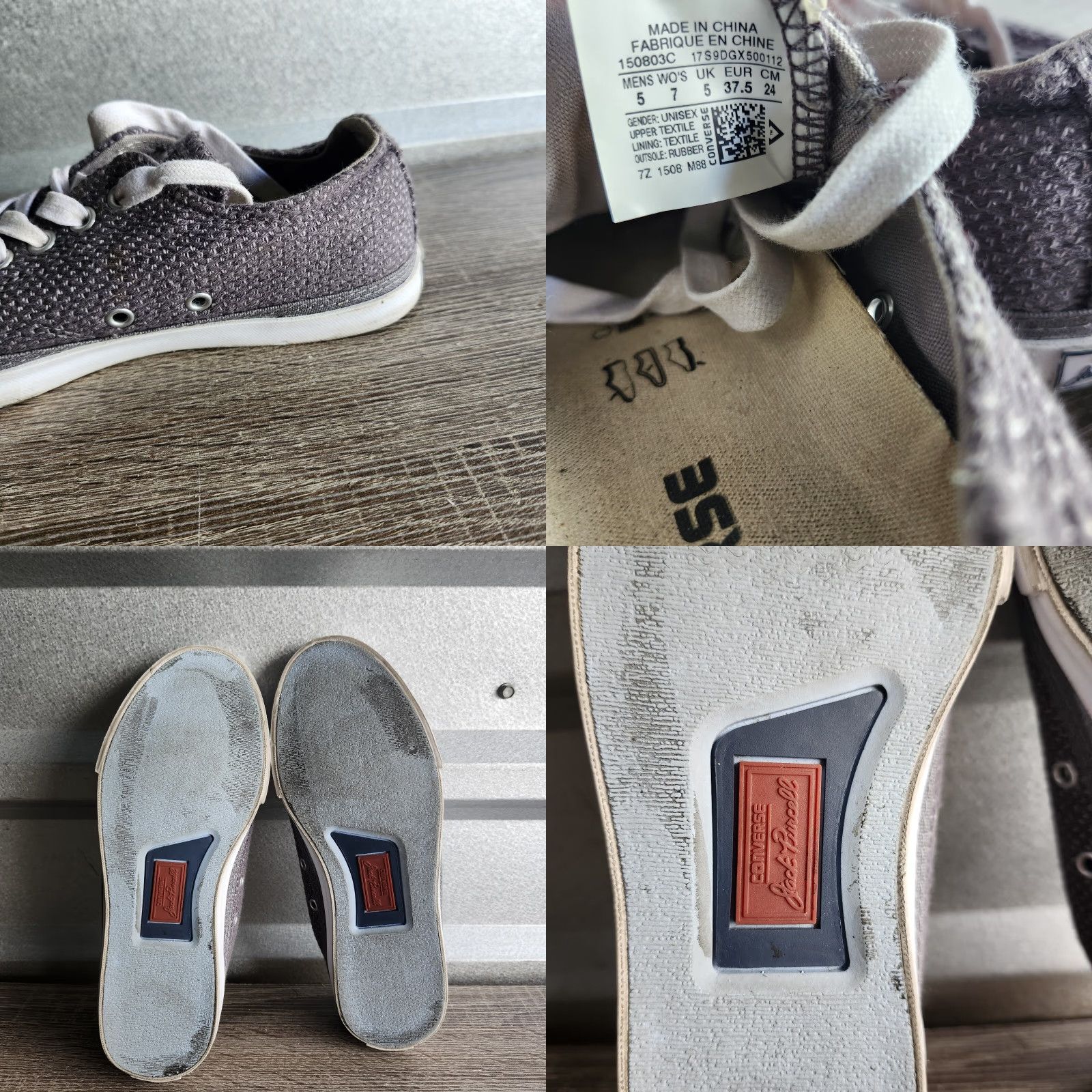 Converse Converse Jack Purcell Sneaker Low Top Multicolor Geometric Logo Womens US 7 UK 5 EU 37.5 Casual Walking Skateboarding 2023 Size US 7 / IT 37 - 9 Thumbnail