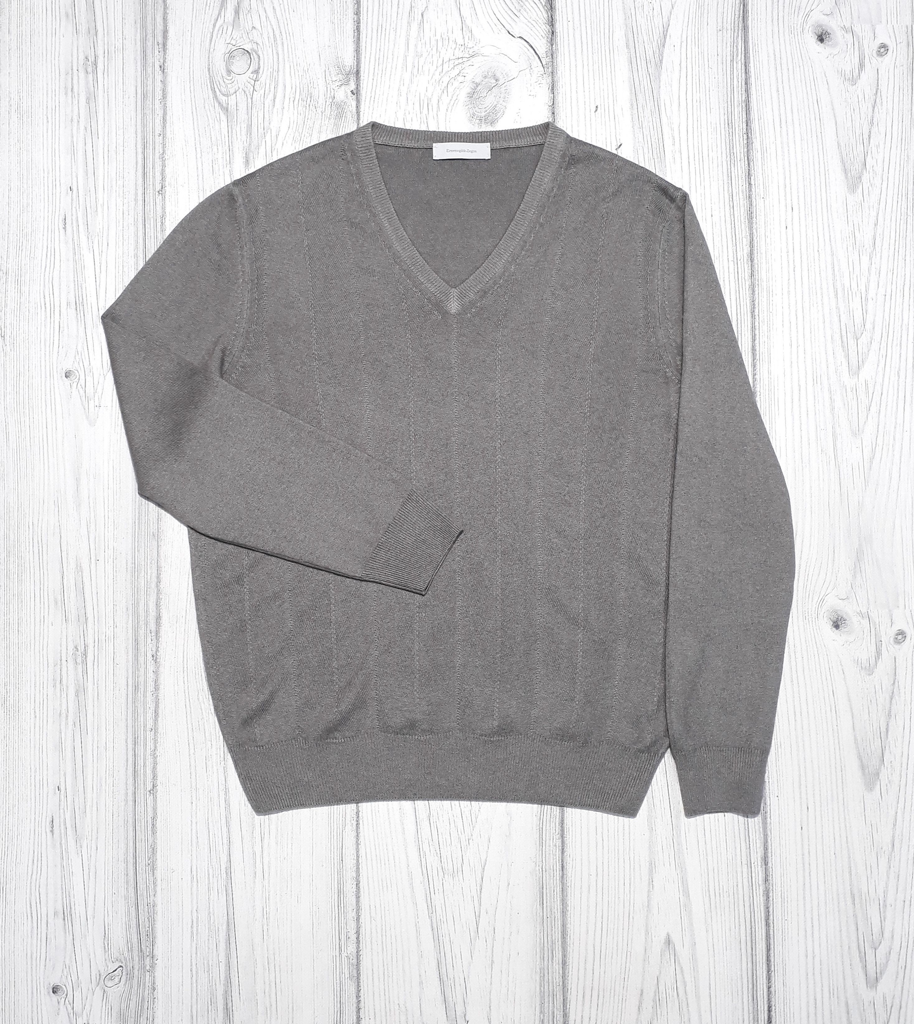 Ermenegildo Zegna silk cashmere V-neck sweater