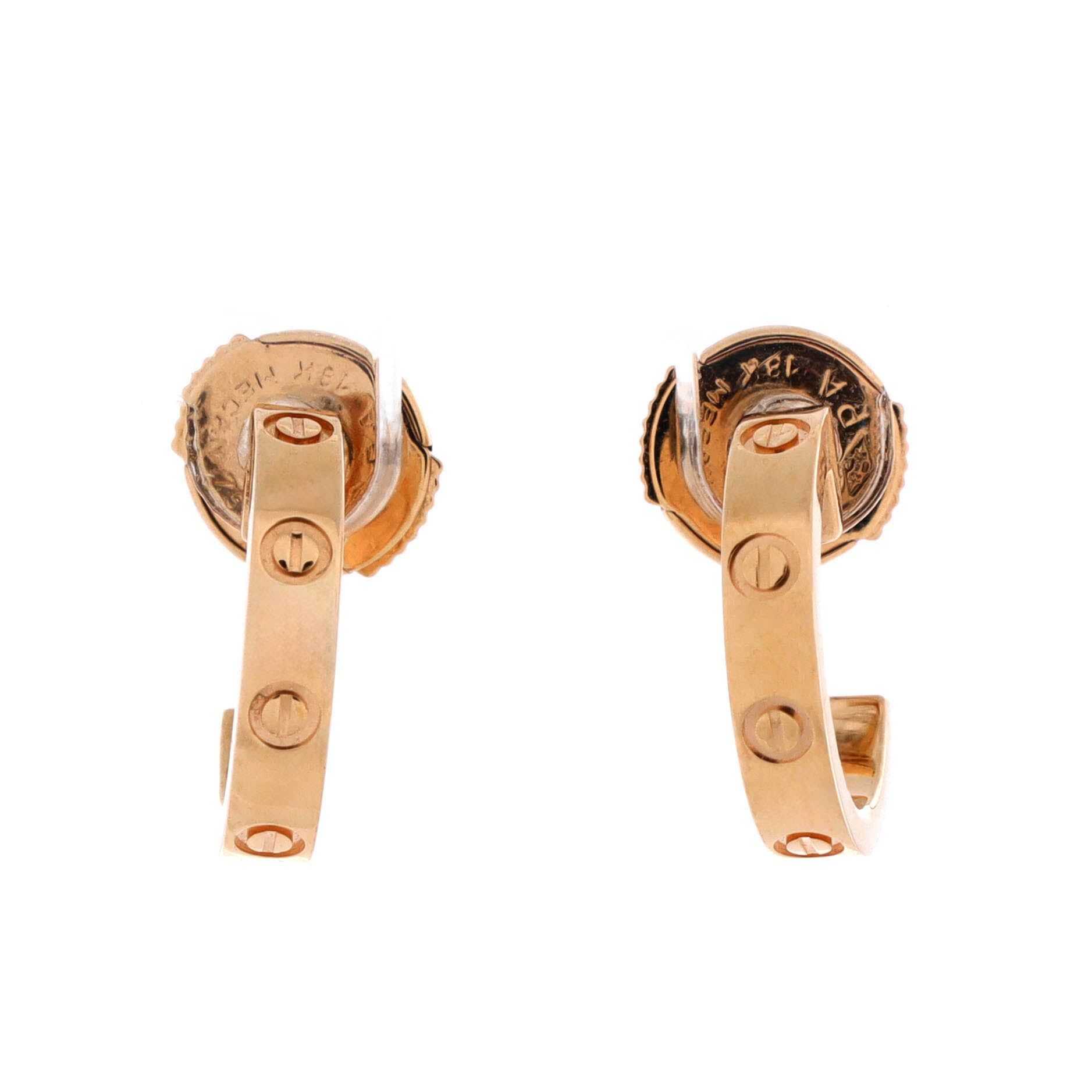 Cartier Love Hoop Earrings Size ONE SIZE - 1 Thumbnail