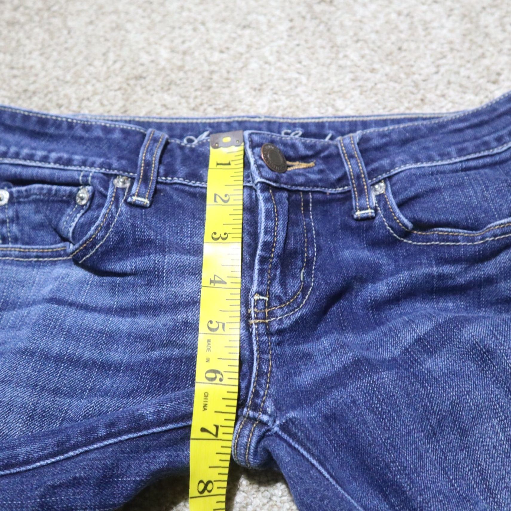 American Eagle Outfitters American Eagle Outfitters Jeans Regular Women 2 Blue Cotton Blend Stretch Skinny Inseam 30 in 28 in Size 26" / US 2 / IT 38 - 6 Thumbnail