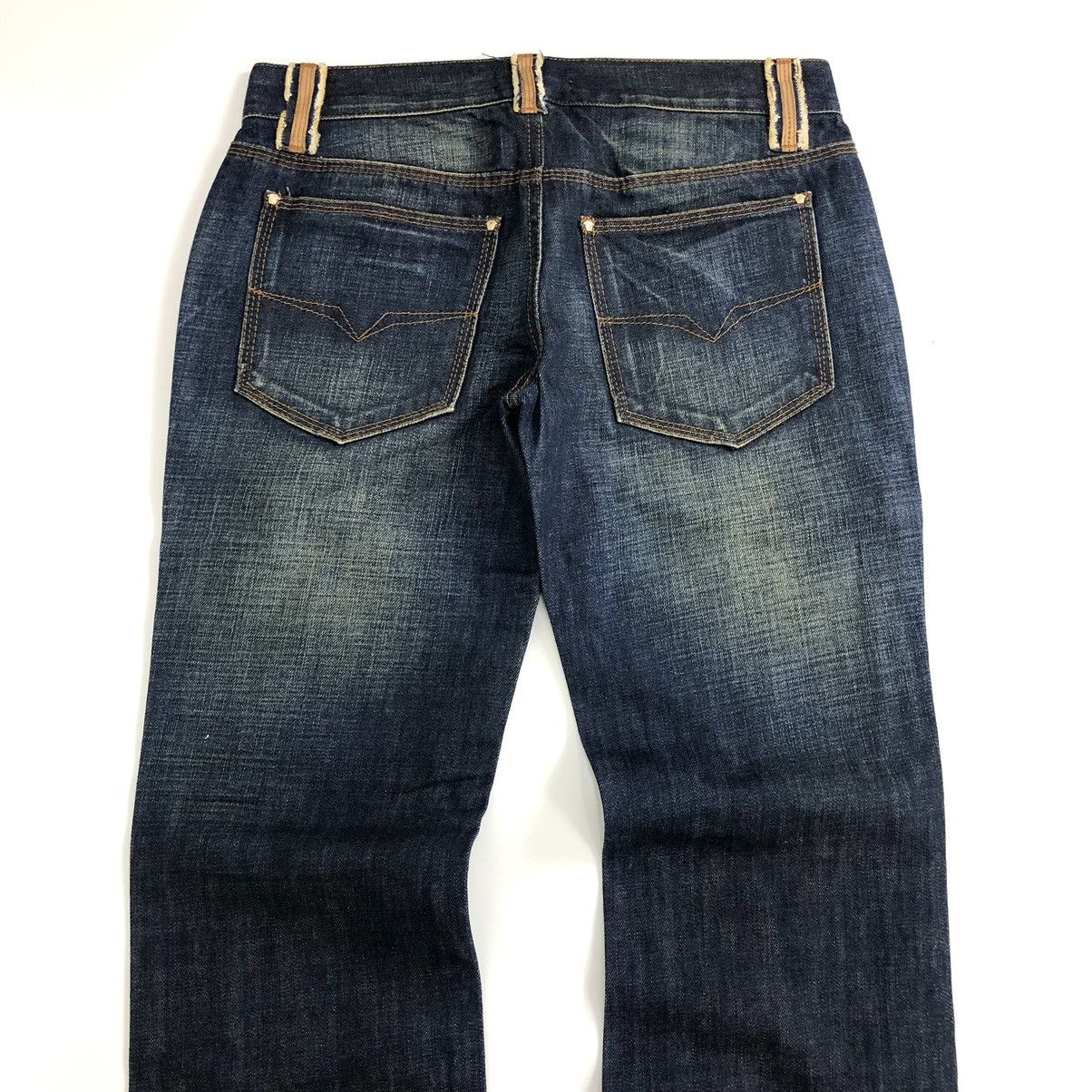 Versace × Vintage Vintage Versace Medusa Faded Blue Flared Jeans Size US 32 / EU 48 - 17 Thumbnail