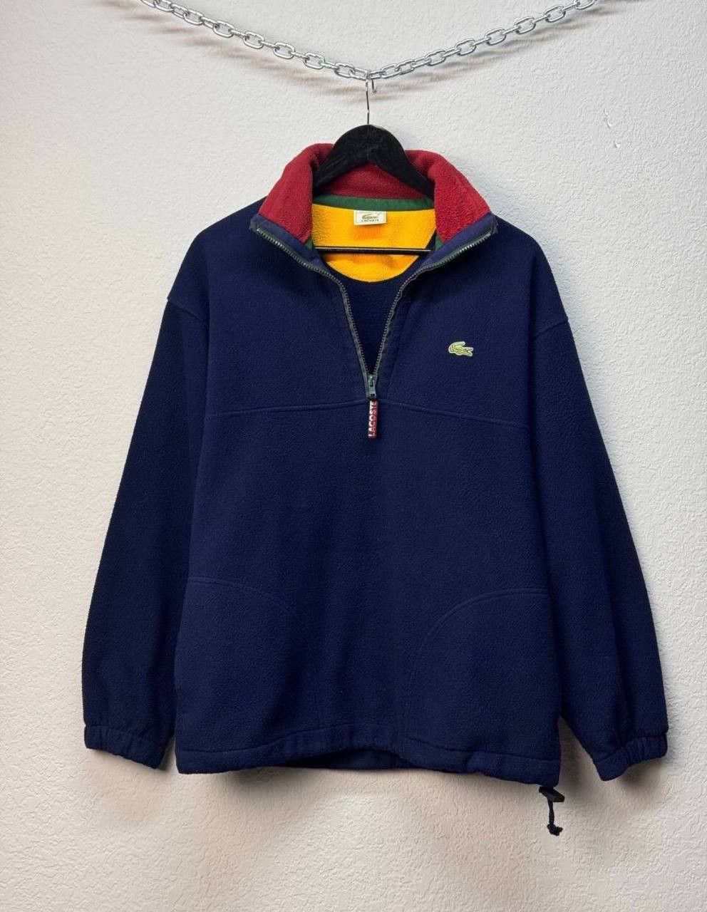 Lacoste × Vintage Lacoste Fleece 1/3 Zip Sweater Vintage Size US M / EU 48-50 / 2 - 10 Thumbnail