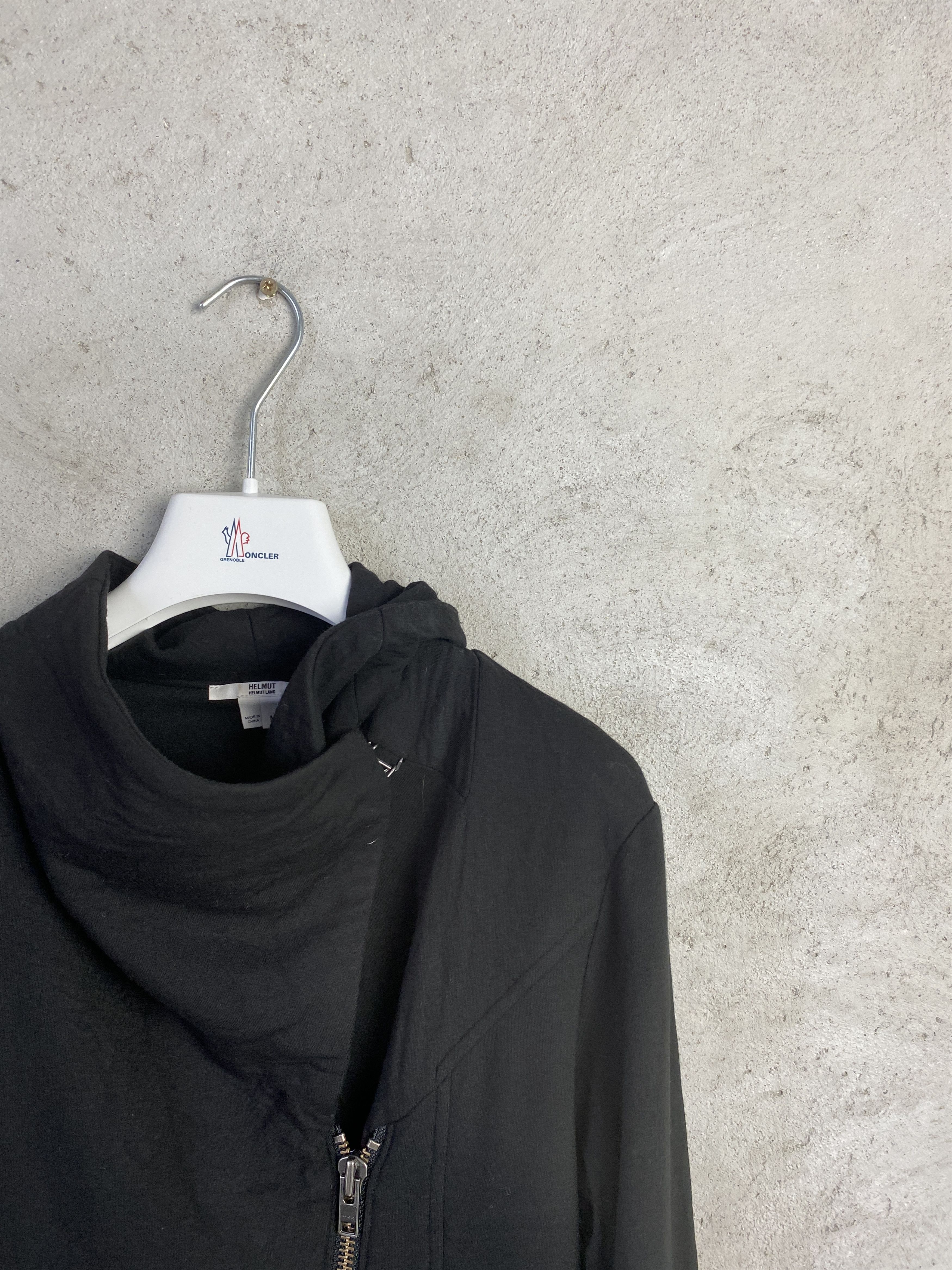 Helmut Lang Helmut Lang asymmetric zip-up sweatshirt moto jacket Size M / US 6-8 / IT 42-44 - 2 Thumbnail
