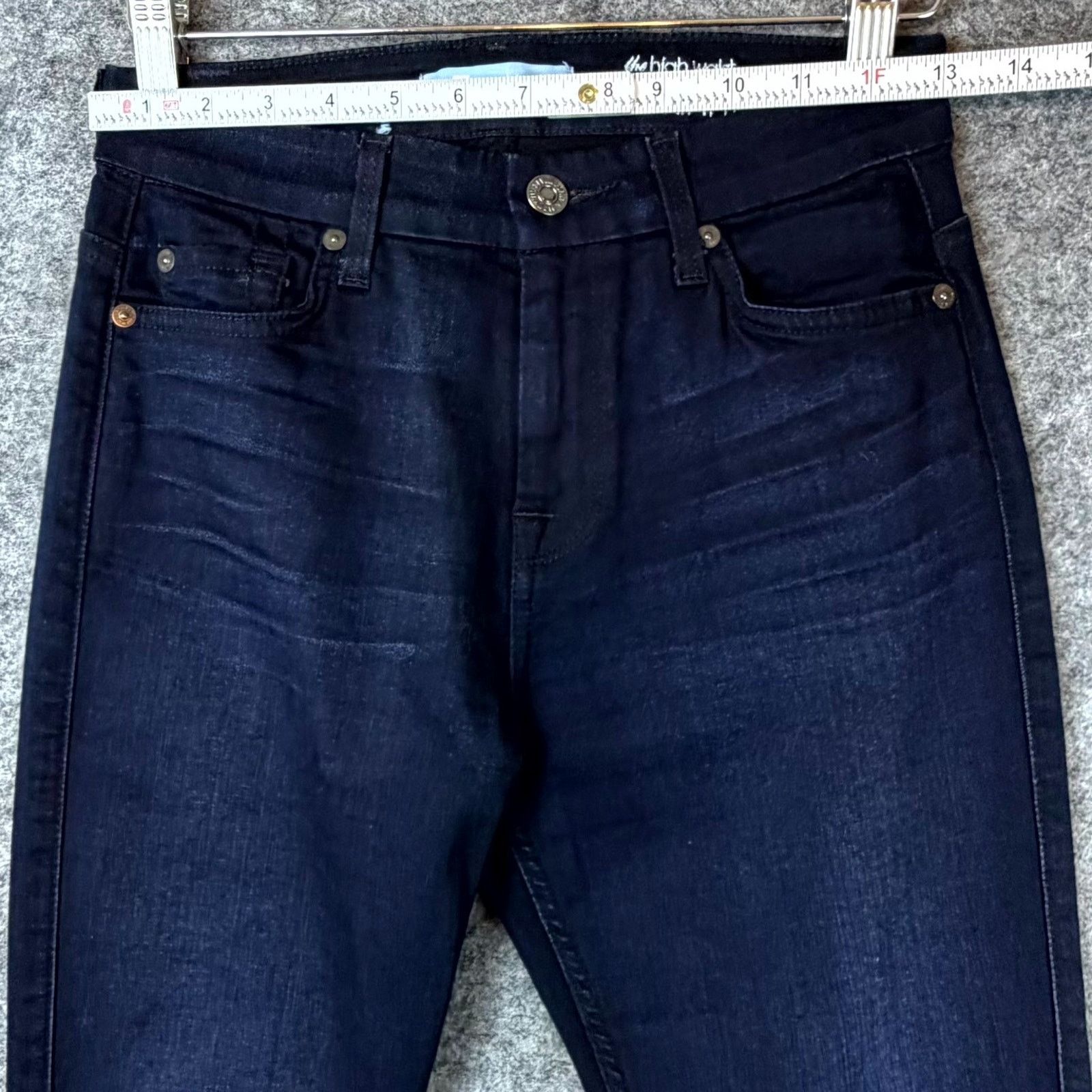7 For All Mankind 7 For All Mankind Skinny Jeans Womens 26 Blue High Waist Size 26" / US 2 / IT 38 - 8 Thumbnail