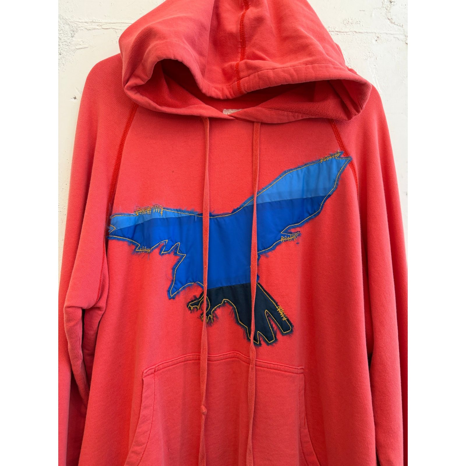 Greg Lauren Greg Lauren SAMPLE Faded Red Eagle Hoodie Size US L / EU 52-54 / 3 - 3 Thumbnail