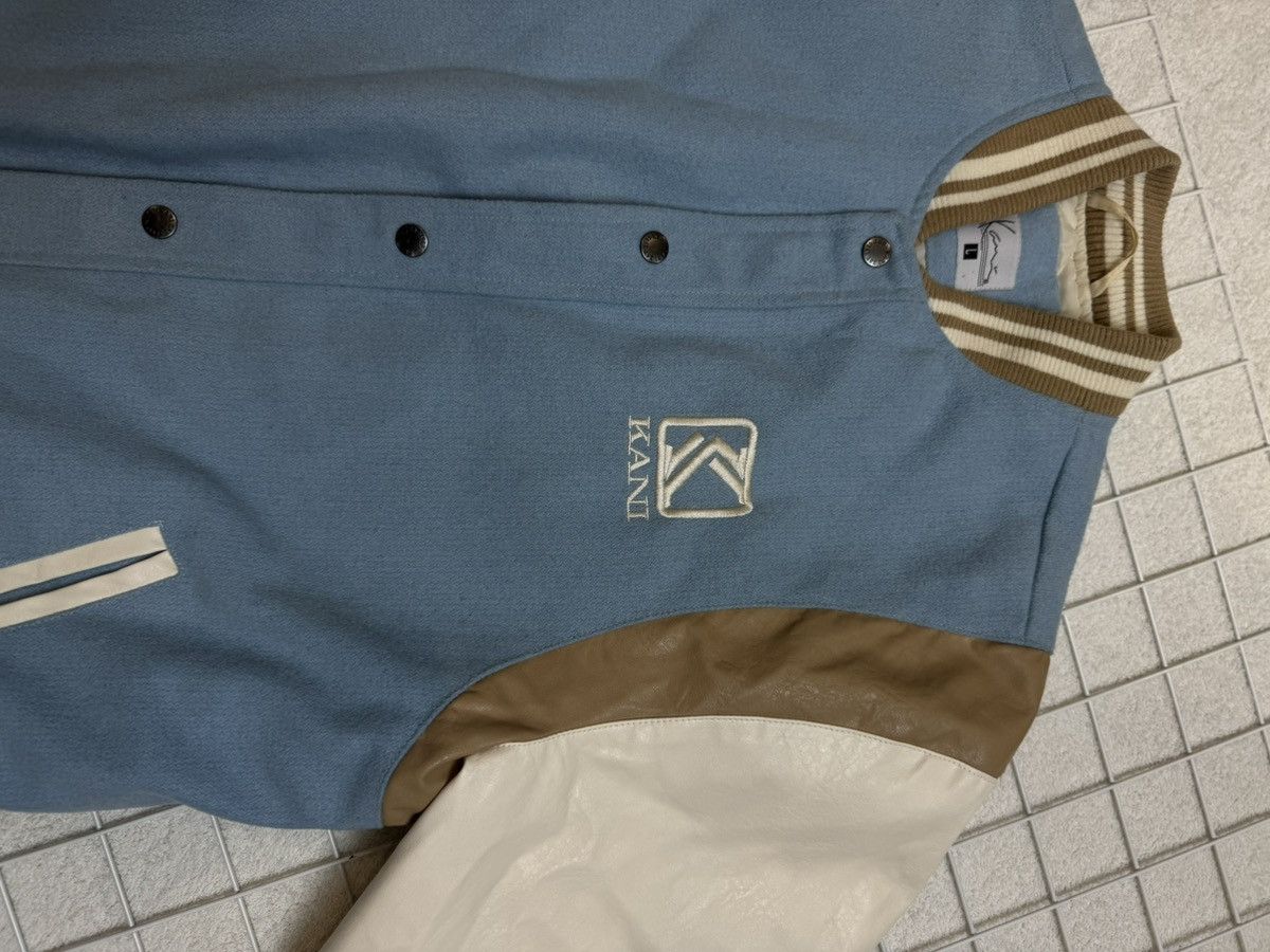 Karl Kani Karl Kani big logo leather bomber beige Size US L / EU 52-54 / 3 - 3 Thumbnail