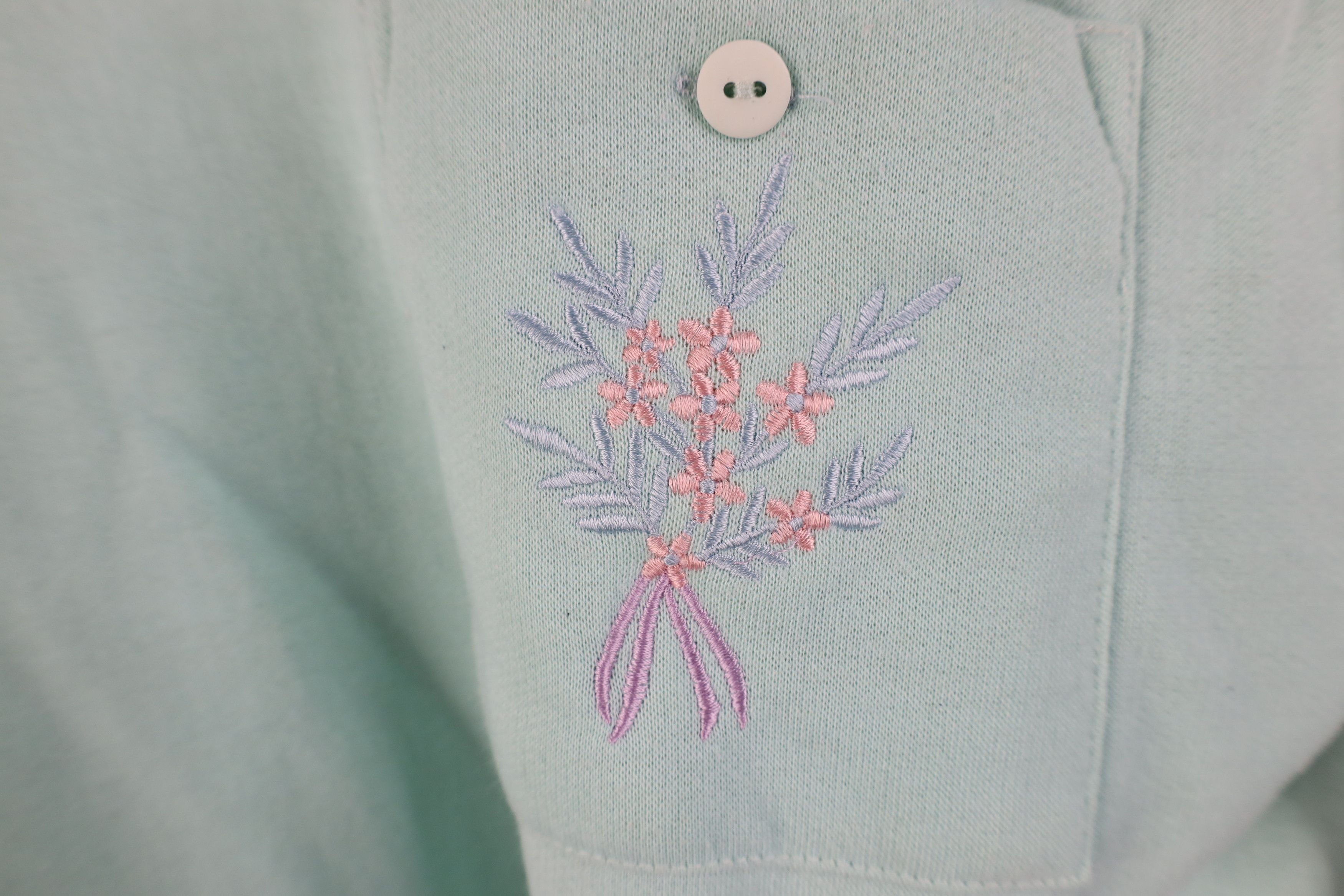 Vintage Vintage 90s Streetwear Flower Layered Sweatshirt Blue Size L / US 10 / IT 46 - 4 Thumbnail