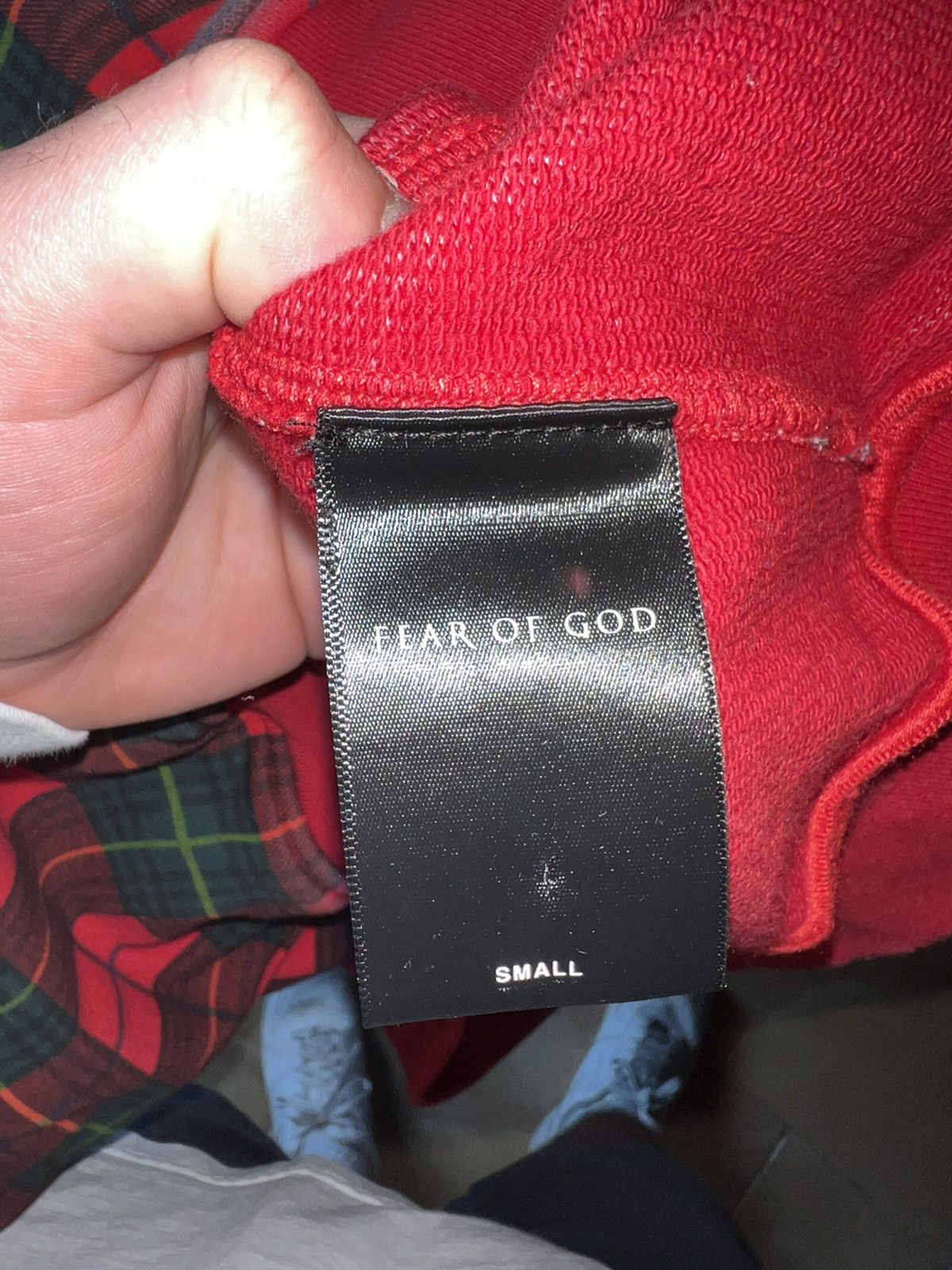Fear of God Fifth Collection Red Plaid Hoodie Size US S / EU 44-46 / 1 - 4 Thumbnail
