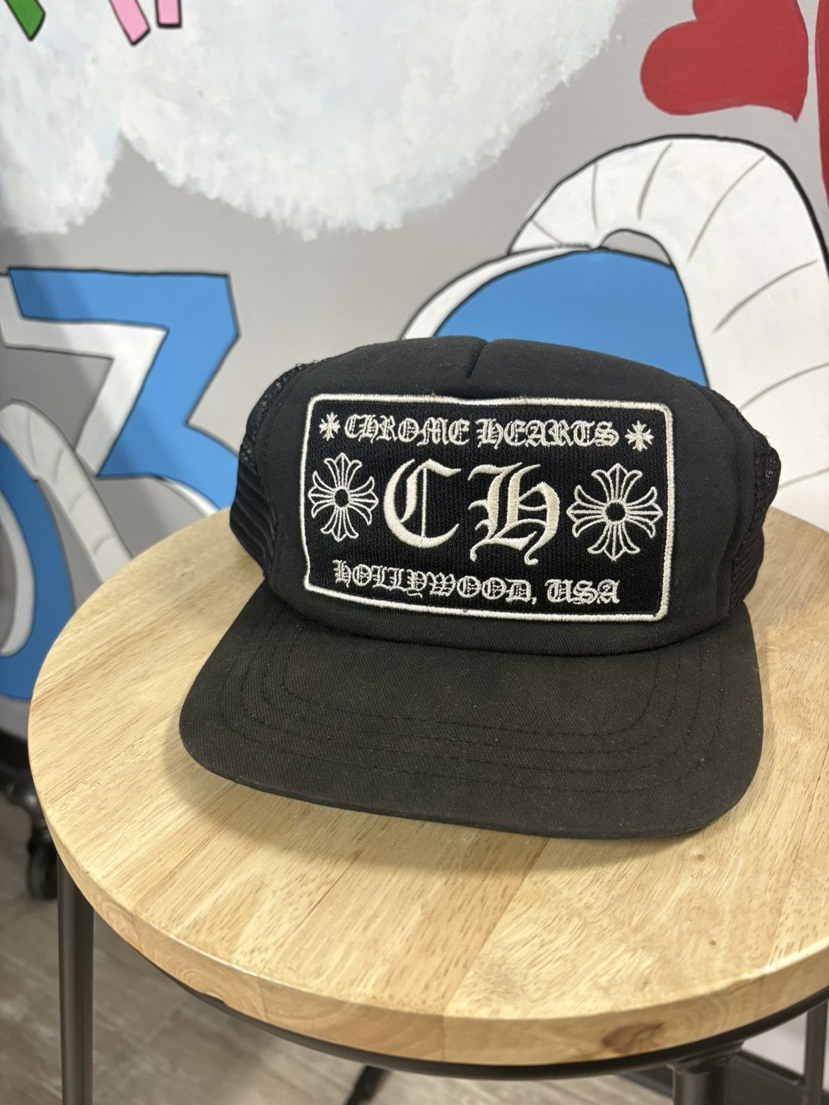 【人気/関税/送料込み】 Chrome Hearts CH Hollywood Trucker Ha Chrome Hearts CH Hollywood Trucker Hat Black/White – N-Hype