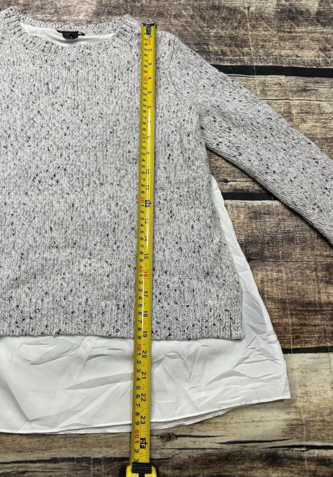 Club Monaco Club Monaco Sweater Womens XS Wool Blend Twofer Confetti Size XS / US 0-2 / IT 36-38 - 9 Thumbnail