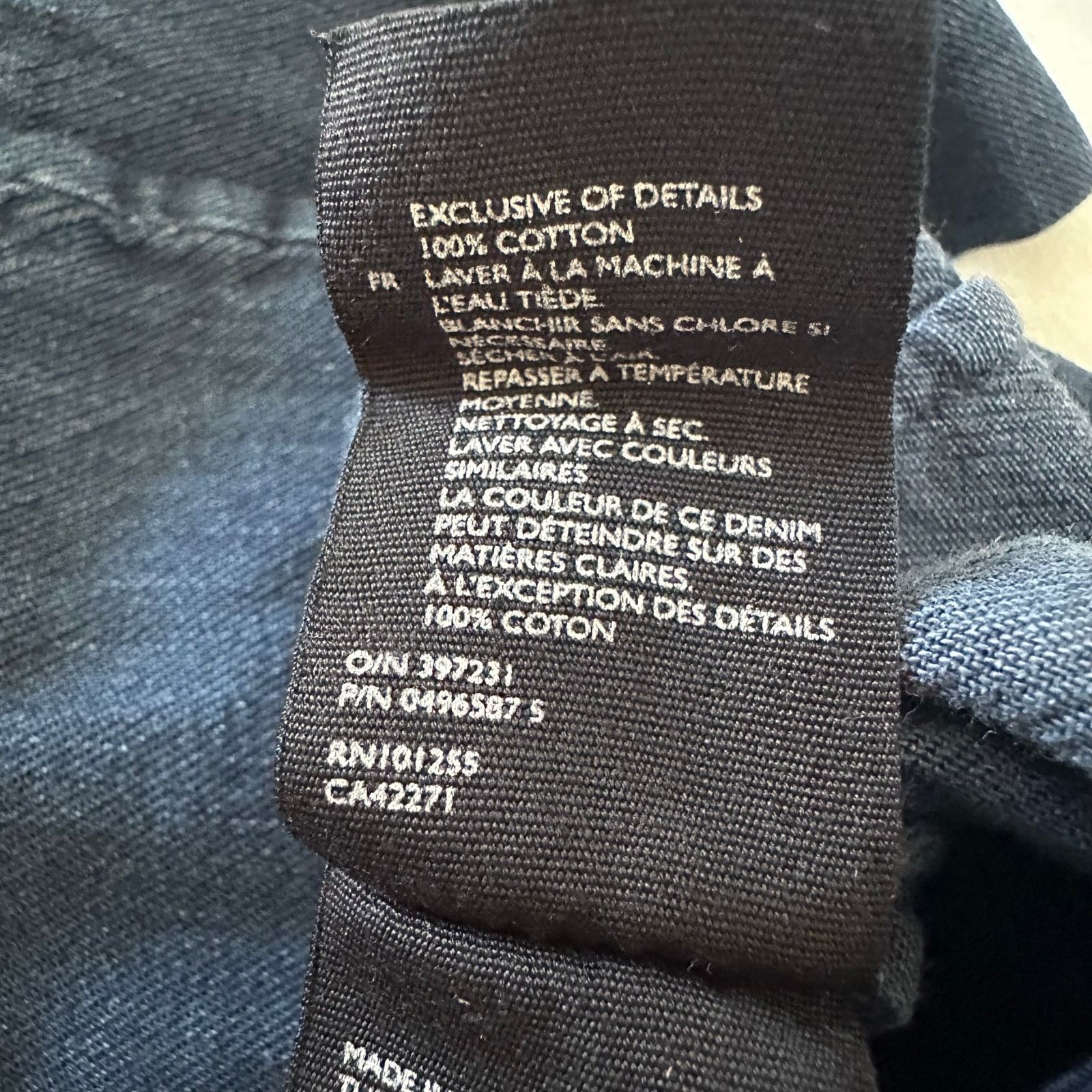 Cos COS Navy Denim Funnel Neck Shift Dress Size 2 Size XS / US 0-2 / IT 36-38 - 2 Thumbnail