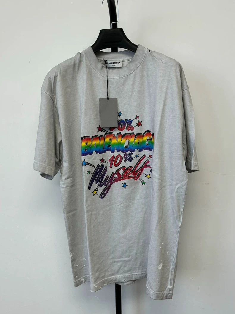 Balenciaga Balenciaga Solid monogrammed crewneck casual short sleeve Size US XS / EU 42 / 0 - 1 Thumbnail