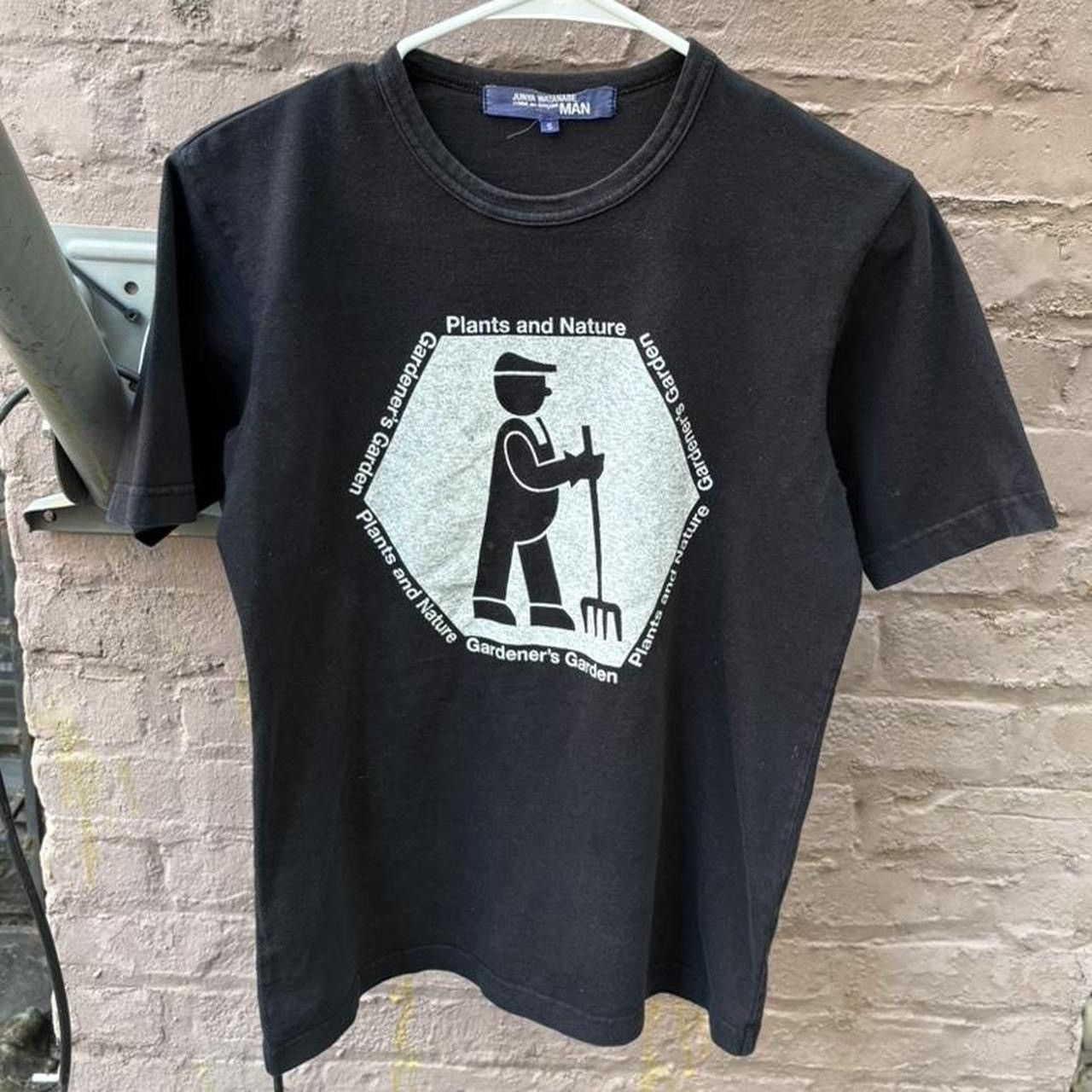 Comme Des Garcons Junya Watanabe Black Plants and Nature Tee